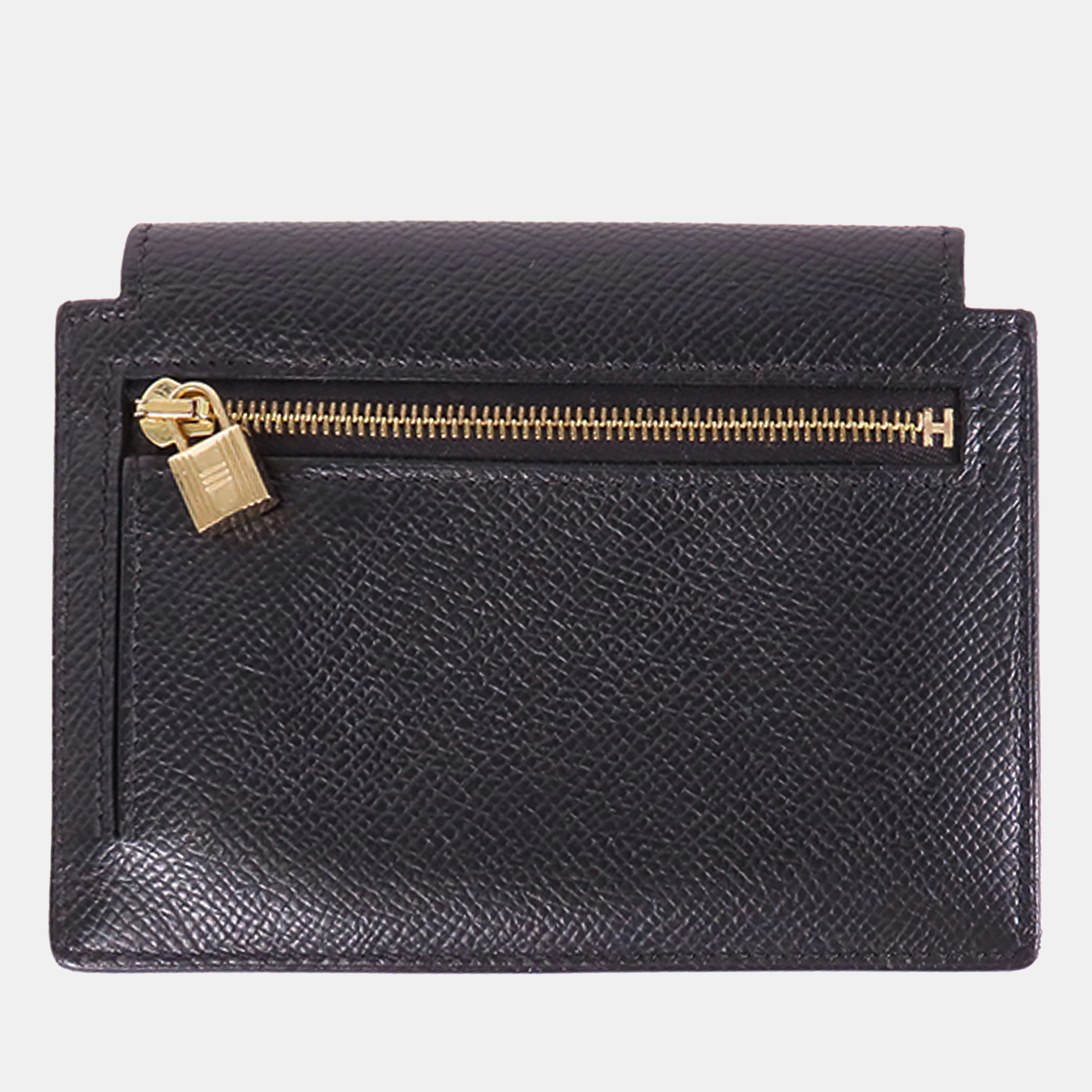 

Hermes Black Epsom Kelly Pocket Compact Wallet