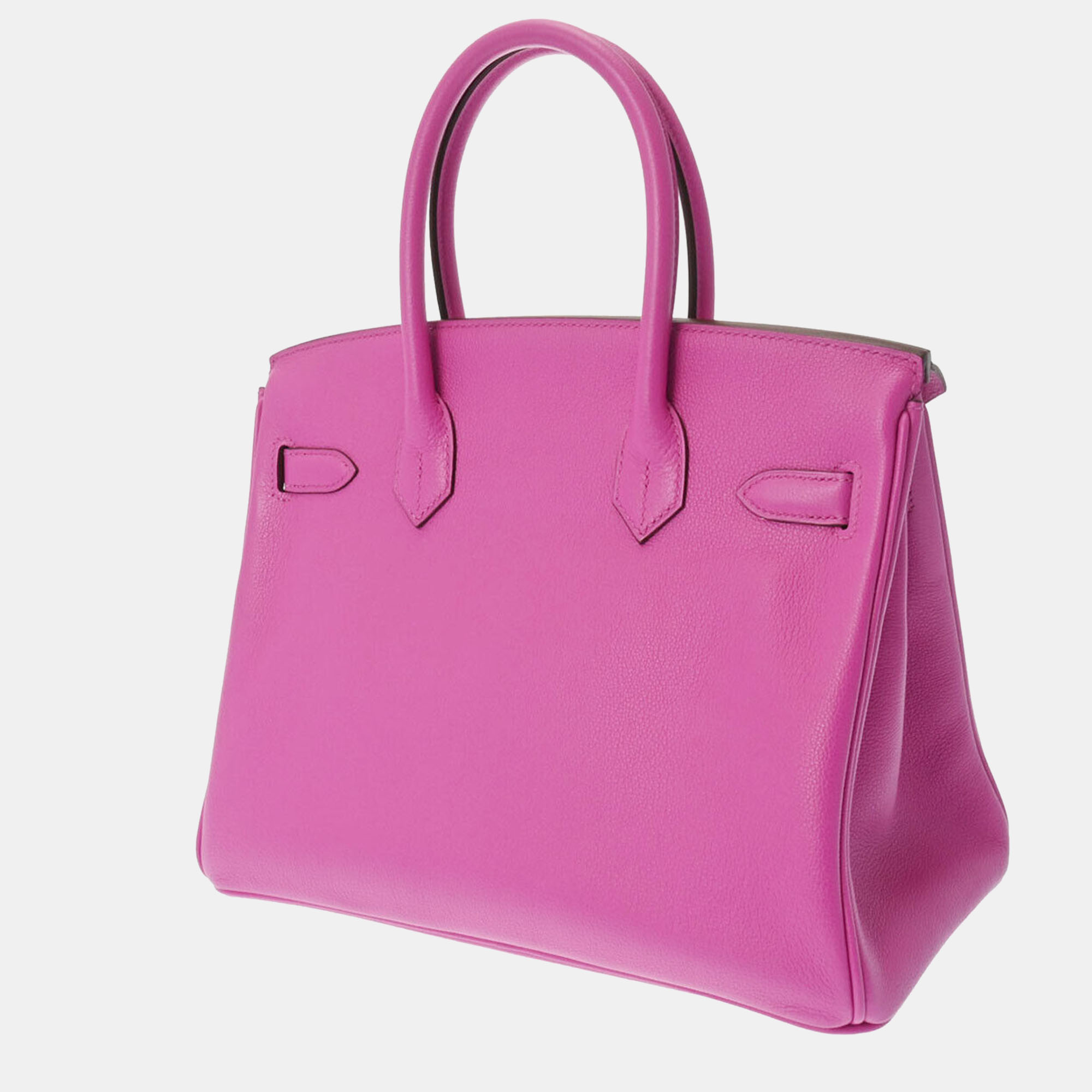 

Hermes Pink Taurillon Clemence Leather Palladium Hardware Birkin 30 Bag