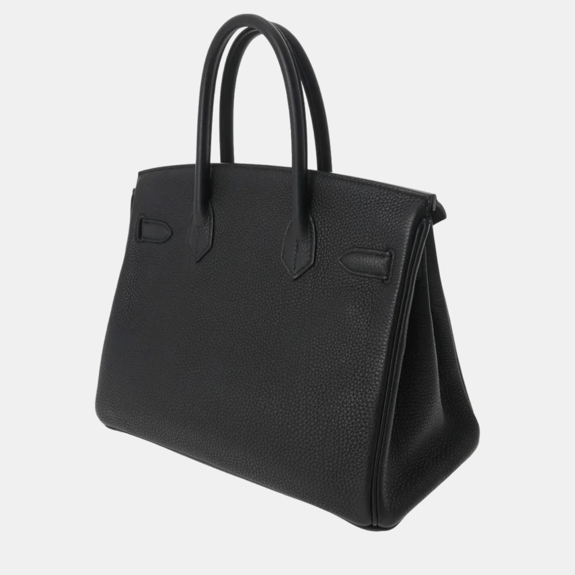 

HERMES Birkin 30 Black D Stamped (around 2019) Women's Togo Handbag