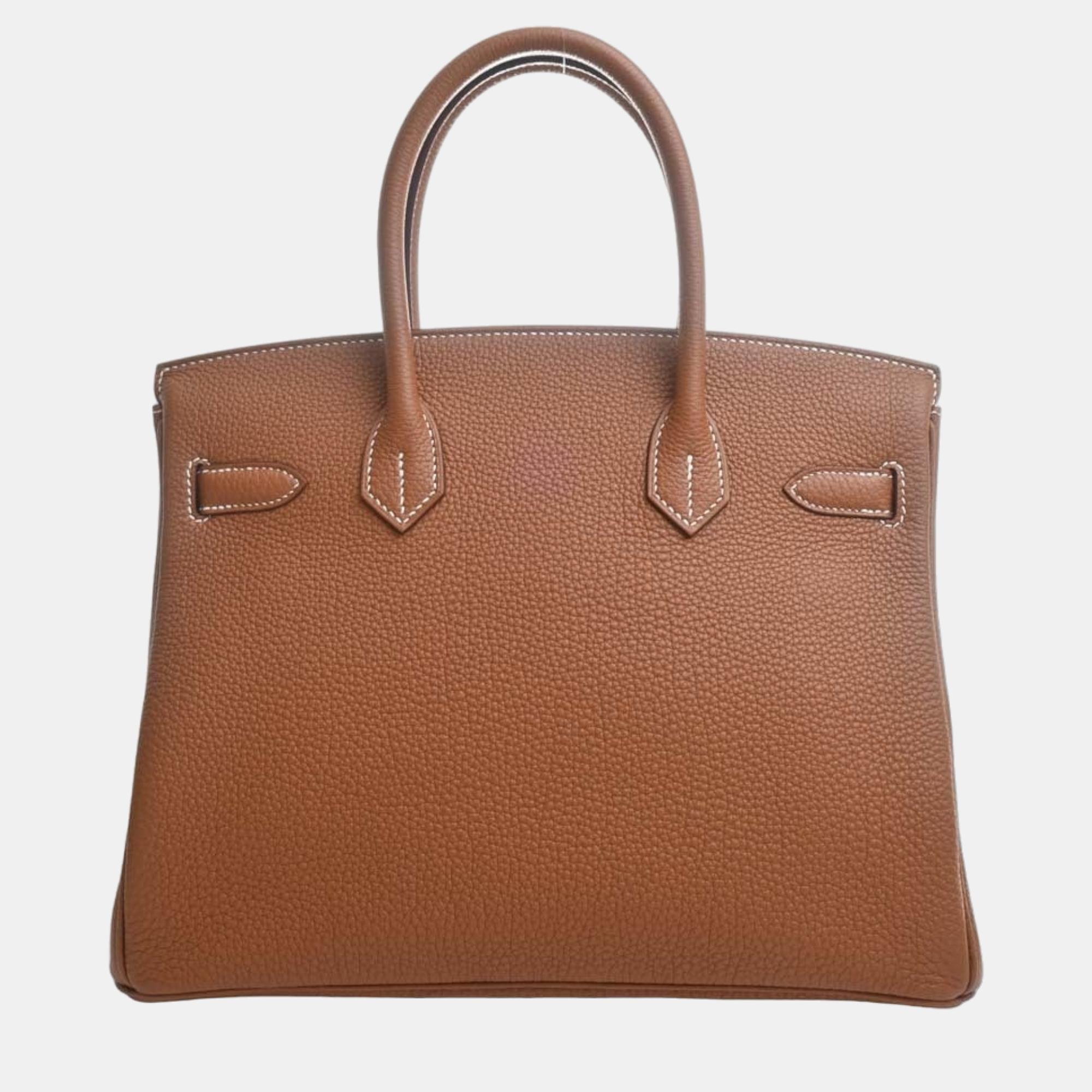 

HERMES Togo Birkin 30 Handbag Brown Ladies
