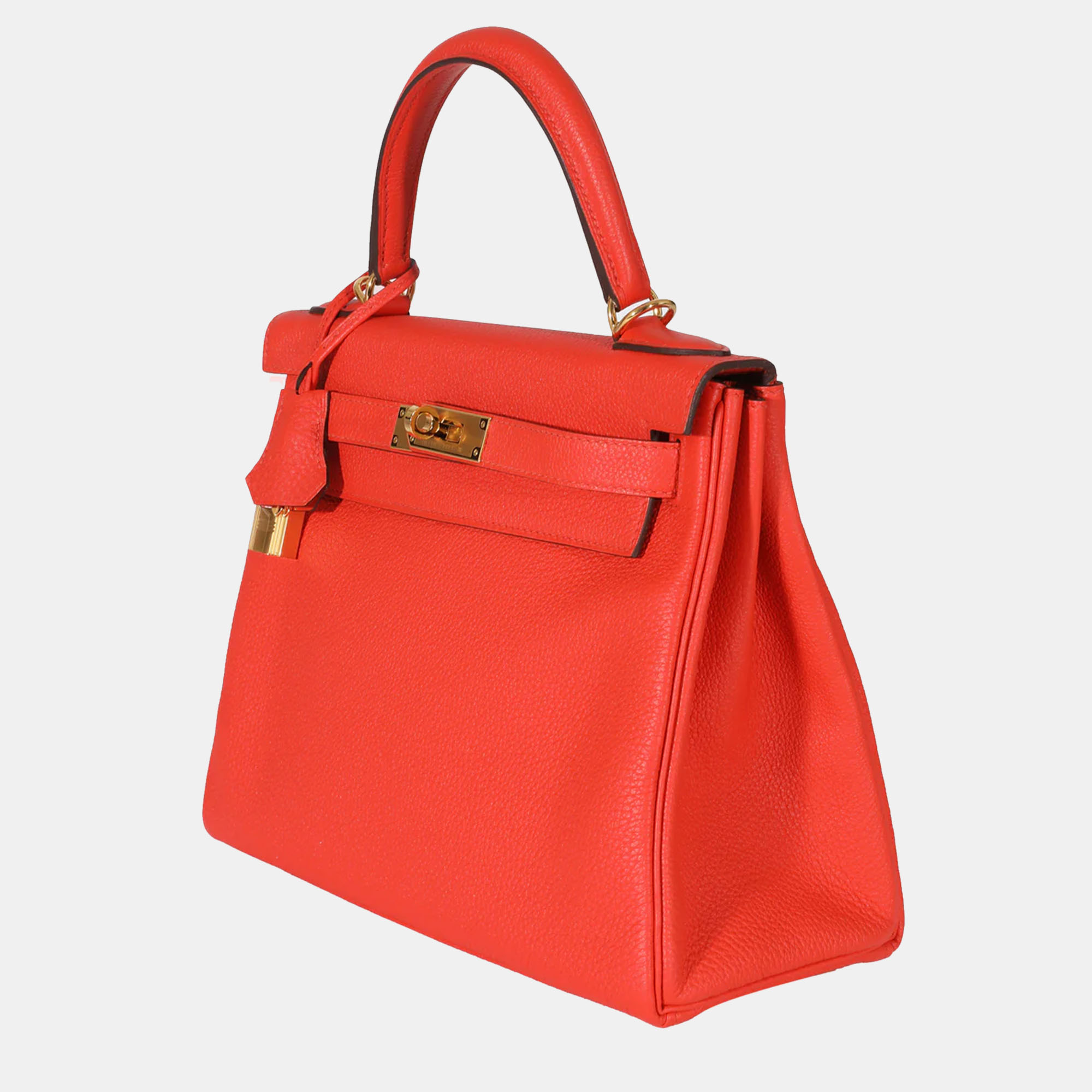 

Hermes Togo Capucines Kelly 28 GHW, Red