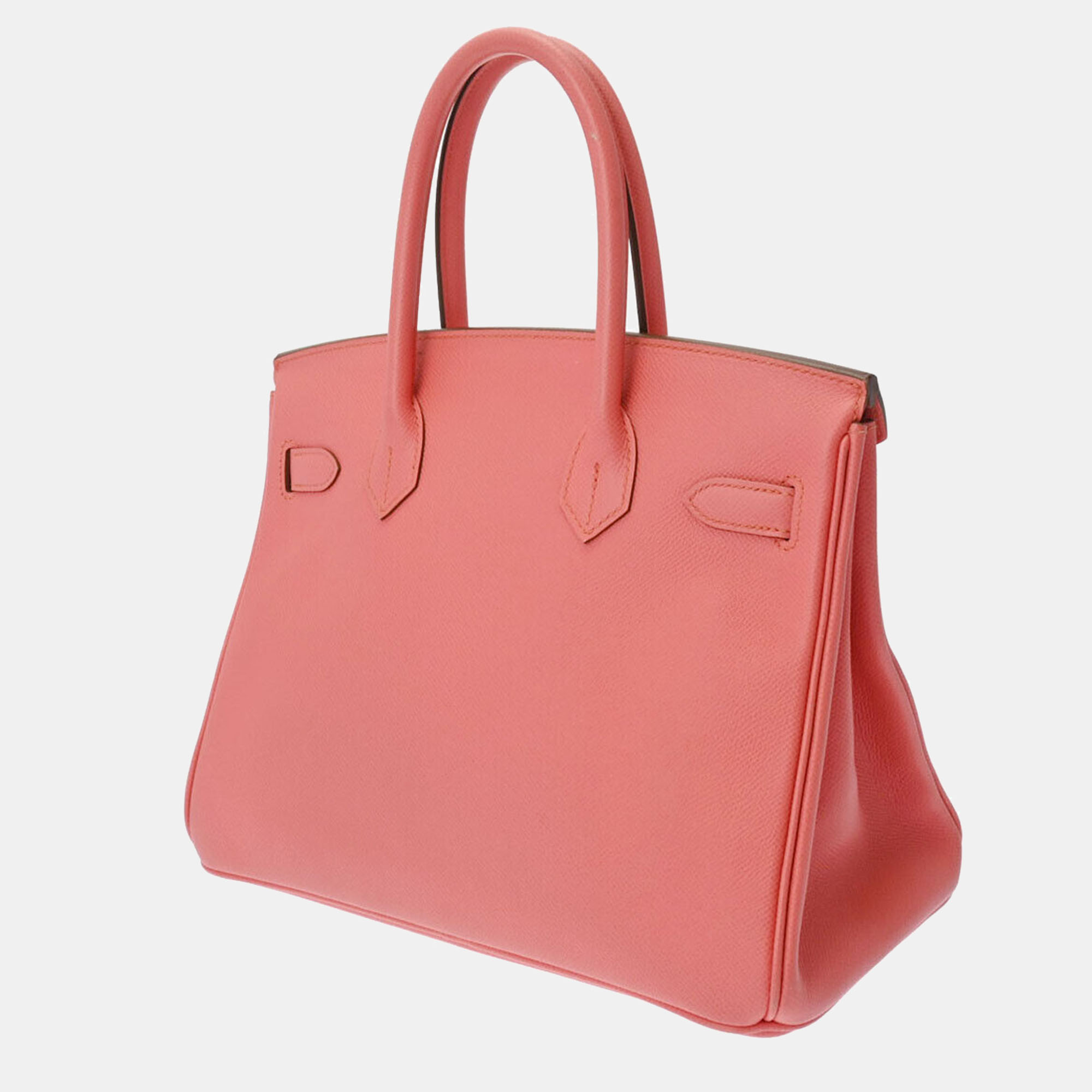 

Hermes Pink Epsom Leather Palladium Hardware Birkin 30 Bag