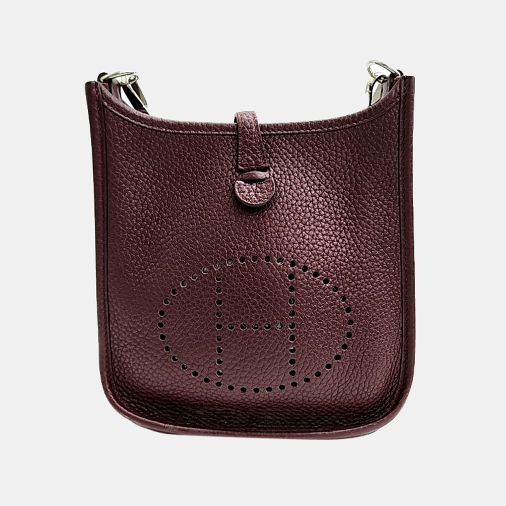 

Hermes Leather 16 Evelyne Shoulder Bag, Brown