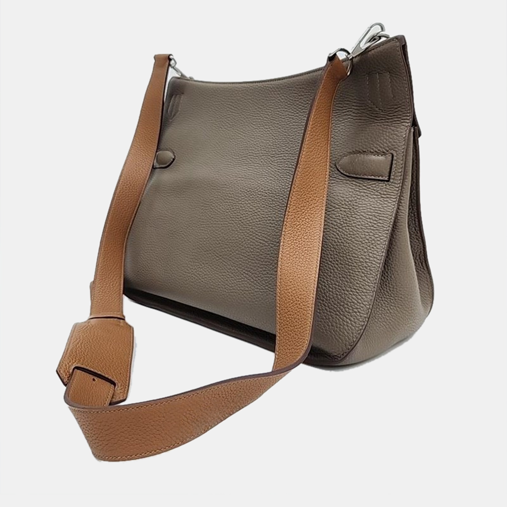 

Hermes Leather 34 Jypsiere Shoulder Bag, Brown