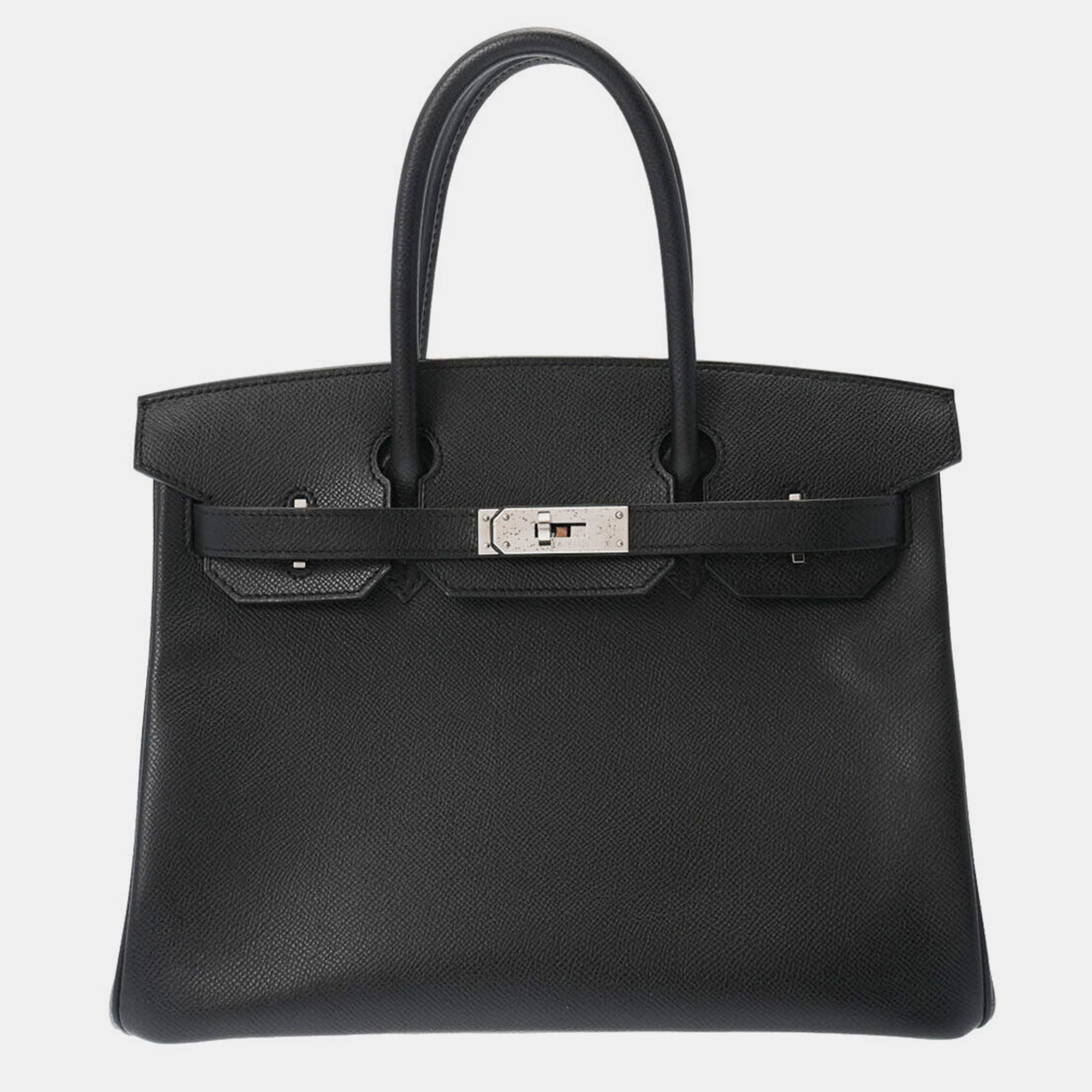 

Hermes Black Epsom Leather Palladium Hardware Birkin 30 Bag