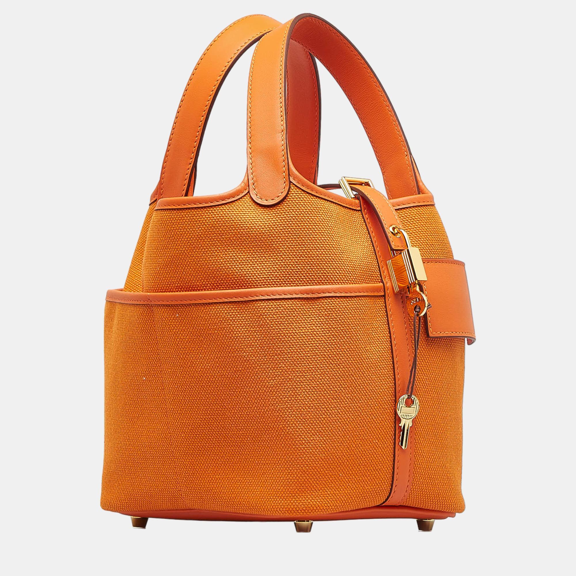 

Hermes Orange Toile Goeland and Swift Cargo Picotin Lock 18