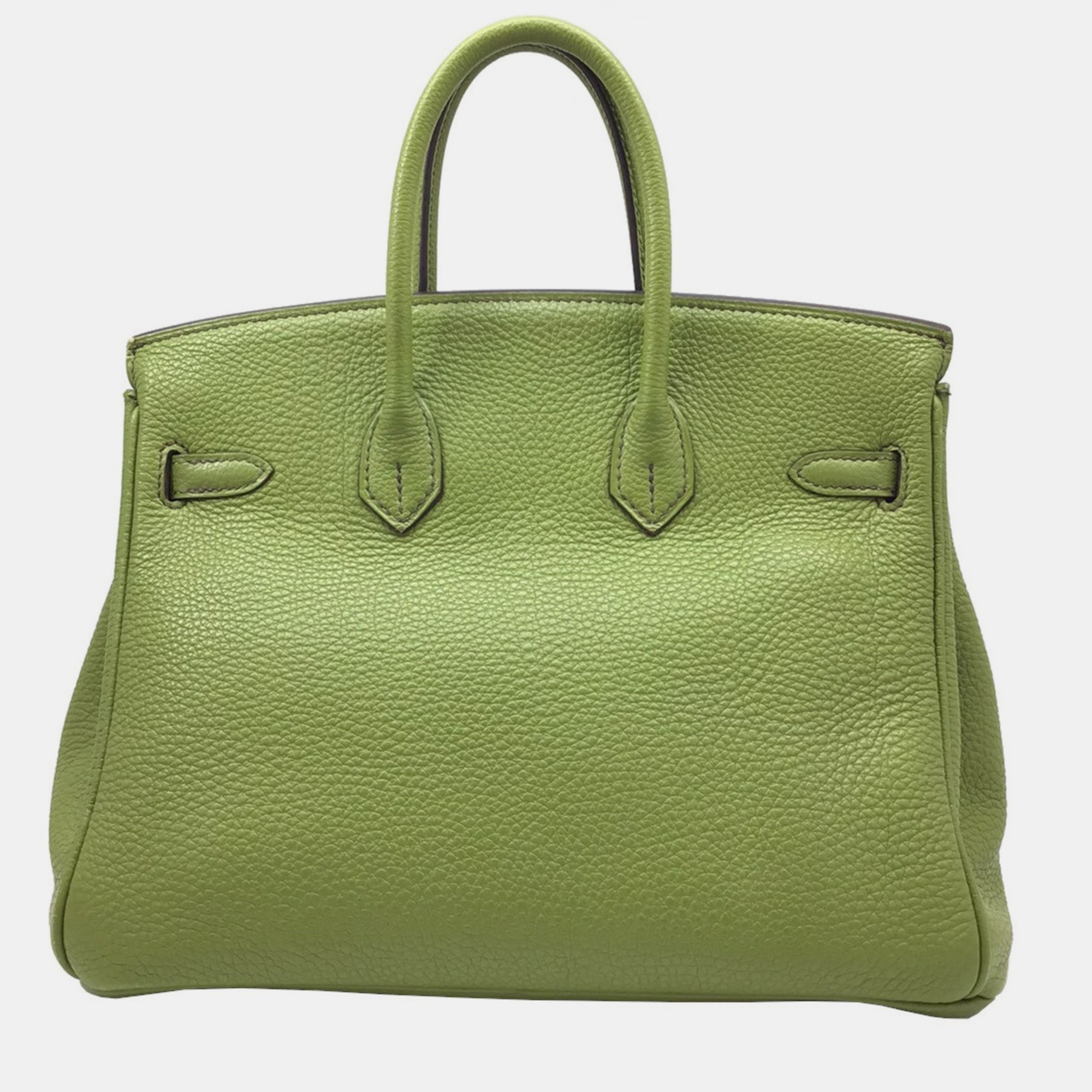 

HERMES Birkin 25 Togo Anise Green  Stamp (2009) SV Metal Fittings Silver Leather Handbag Bag Ladies Men's Unisex