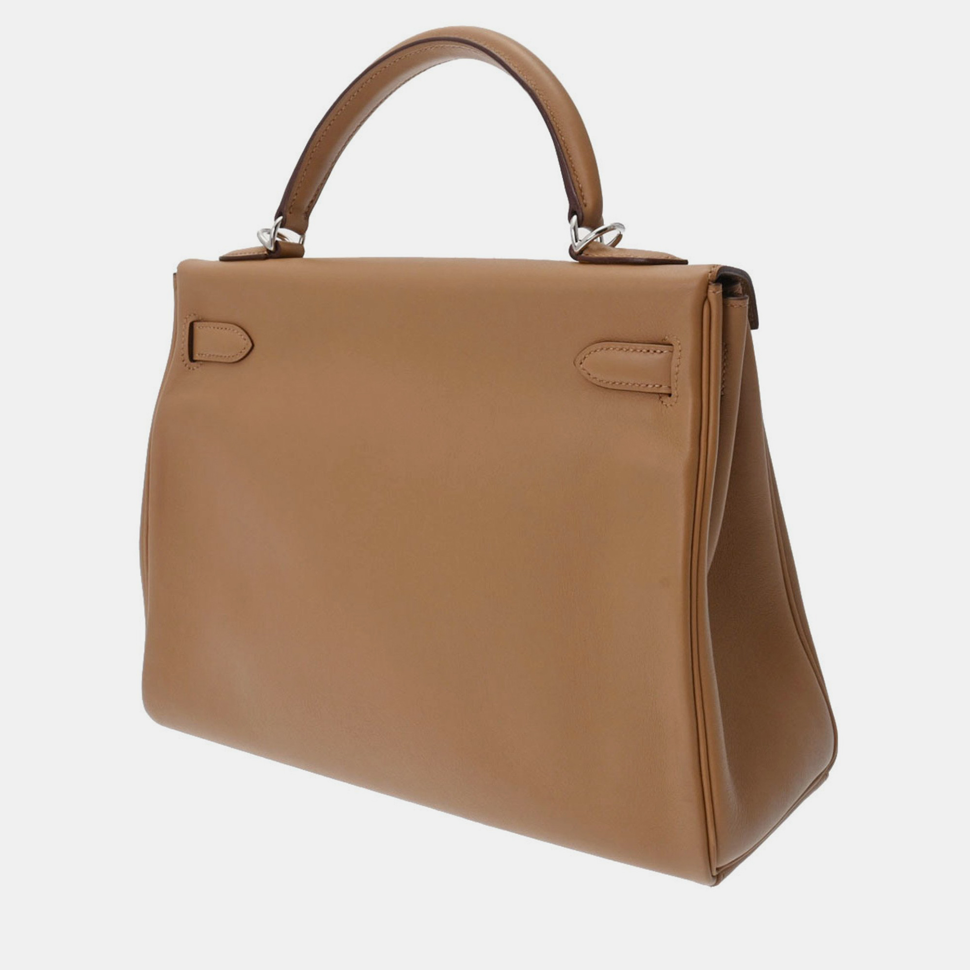 

HERMES Kelly 32 Inner Stitch Tabac Camel Palladium Hardware  Stamp (Around 2008) Women's Swift Bag, Brown