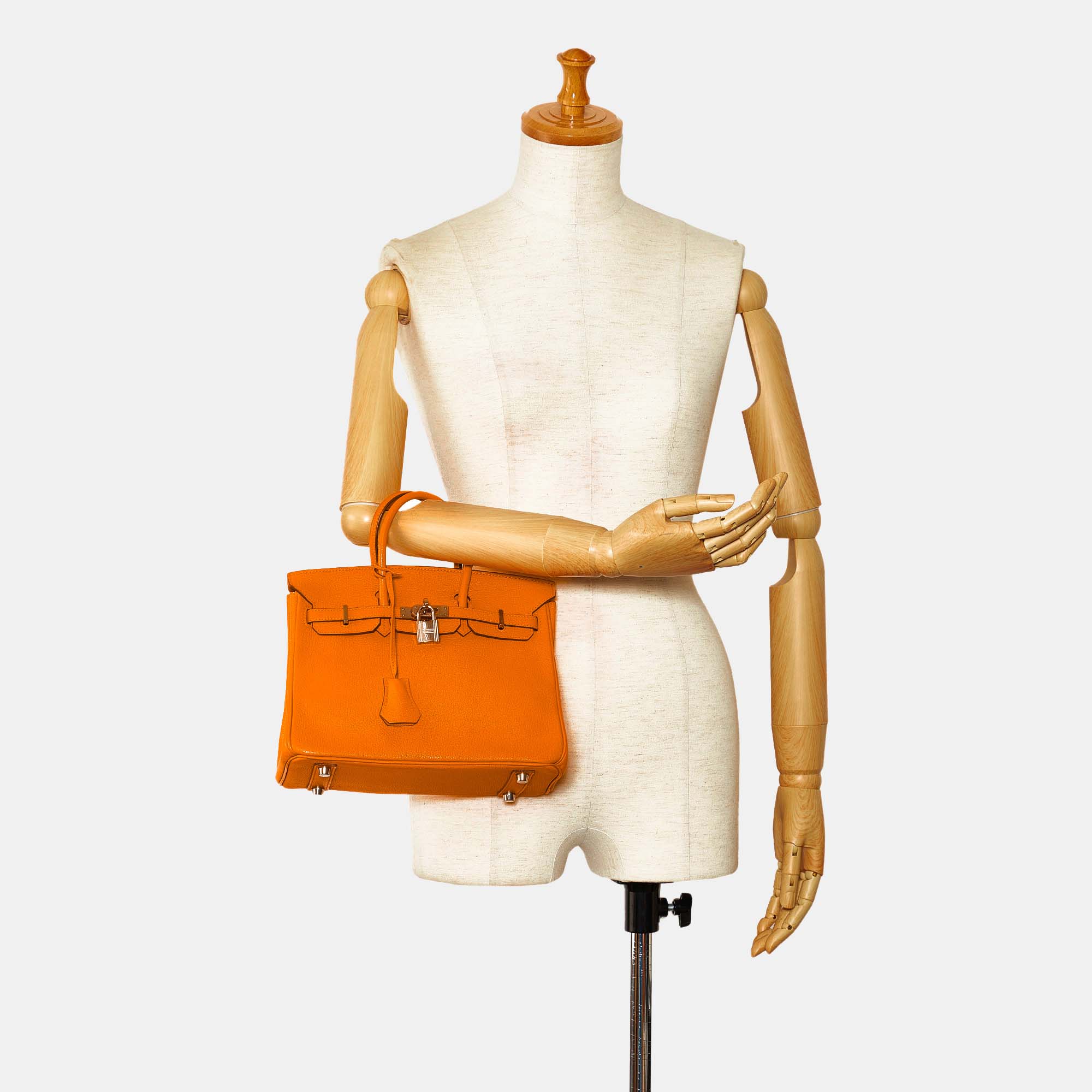 

Hermes Orange 2007 Clemence Birkin Retourne 25