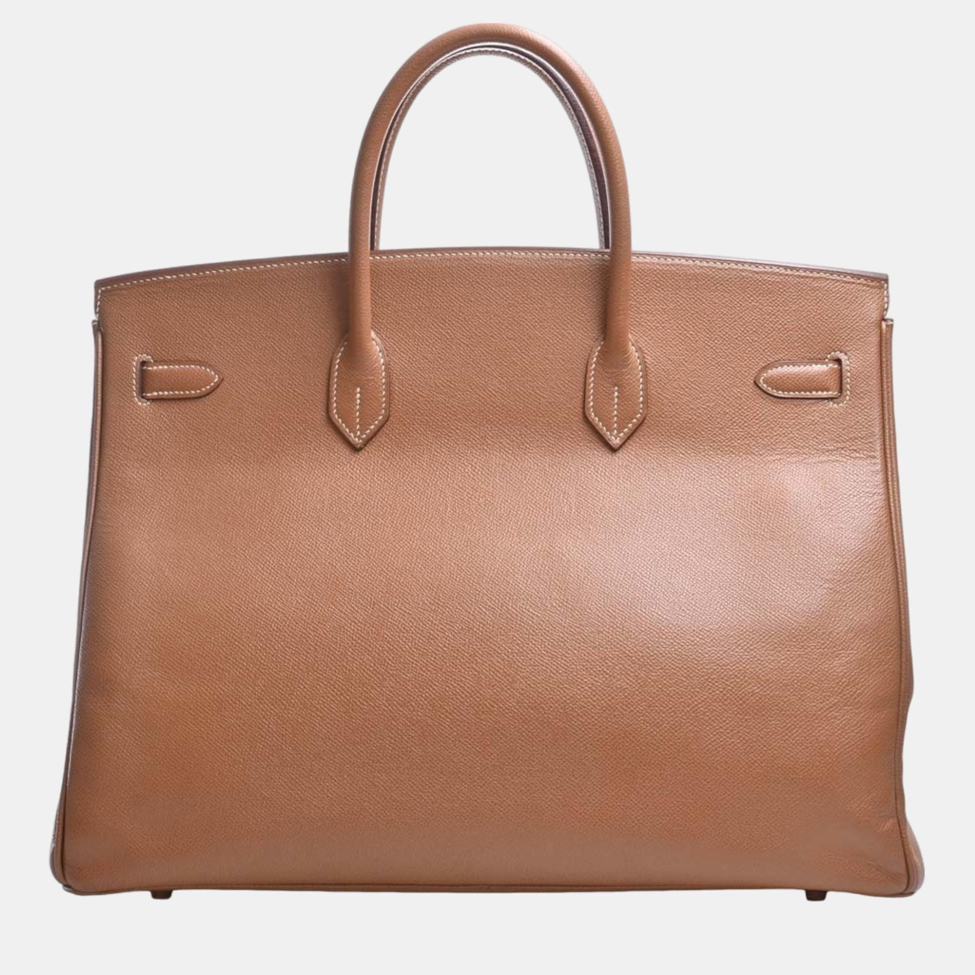 

Hermes Couchevel Birkin 40 Handbag Brown Women's