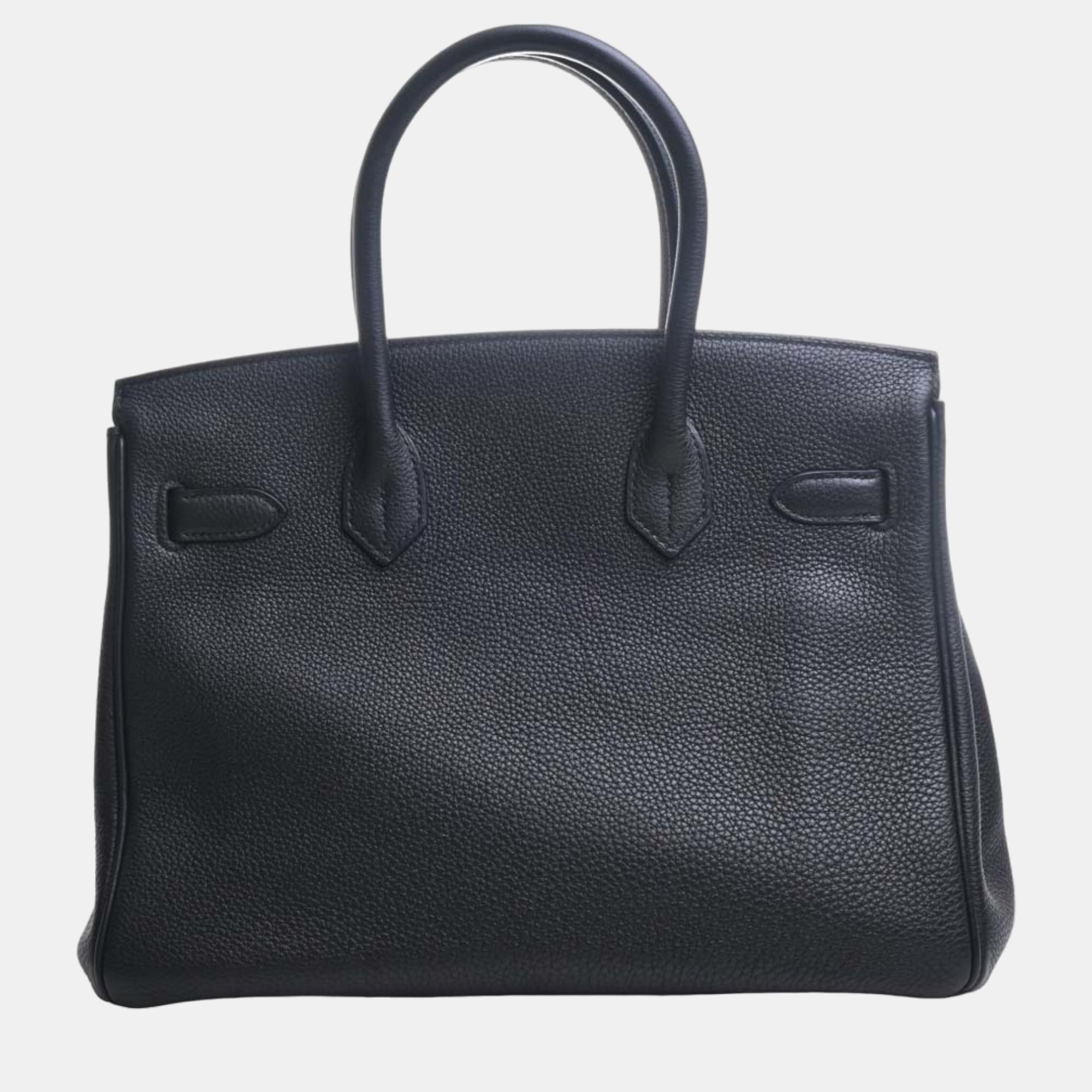 

Hermes Togo Birkin 30 Handbag Black Ladies