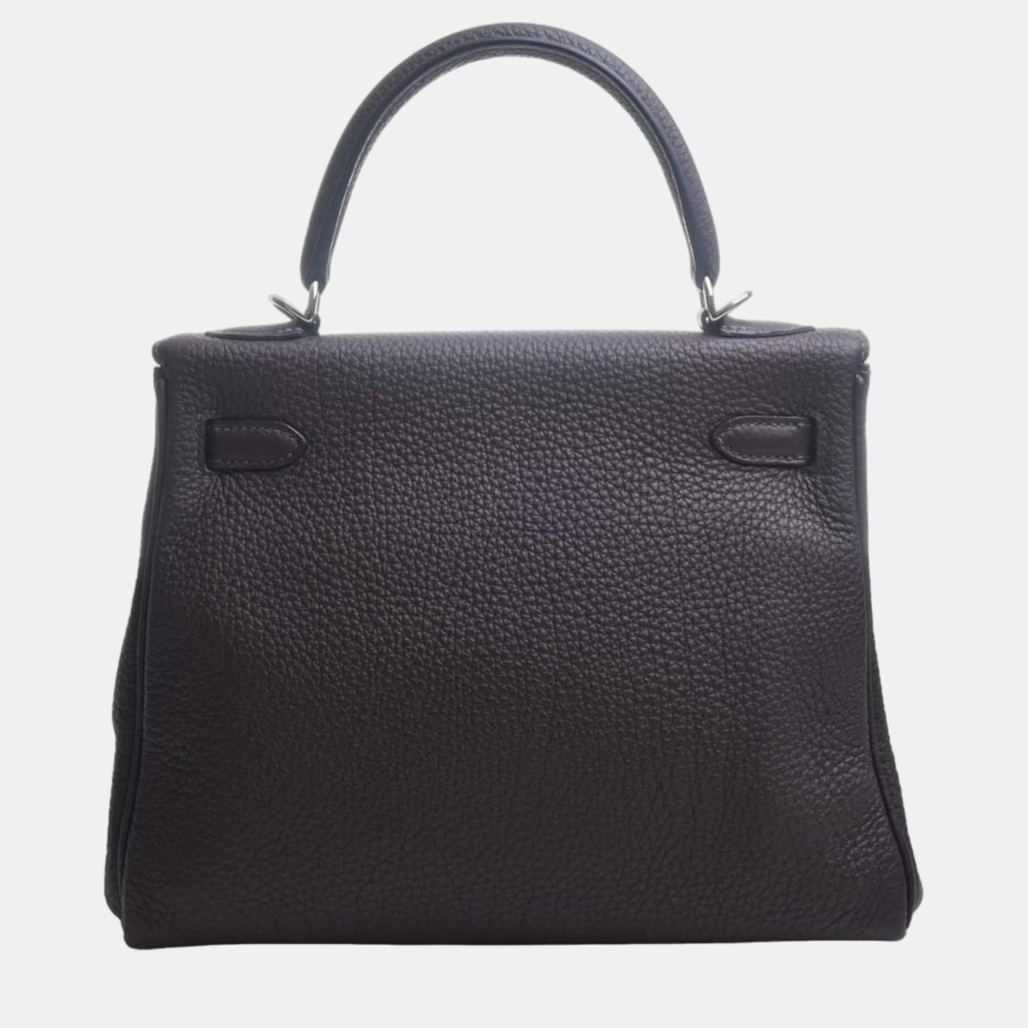 

Hermes Togo Kelly 25 Handbag Brown Ladies