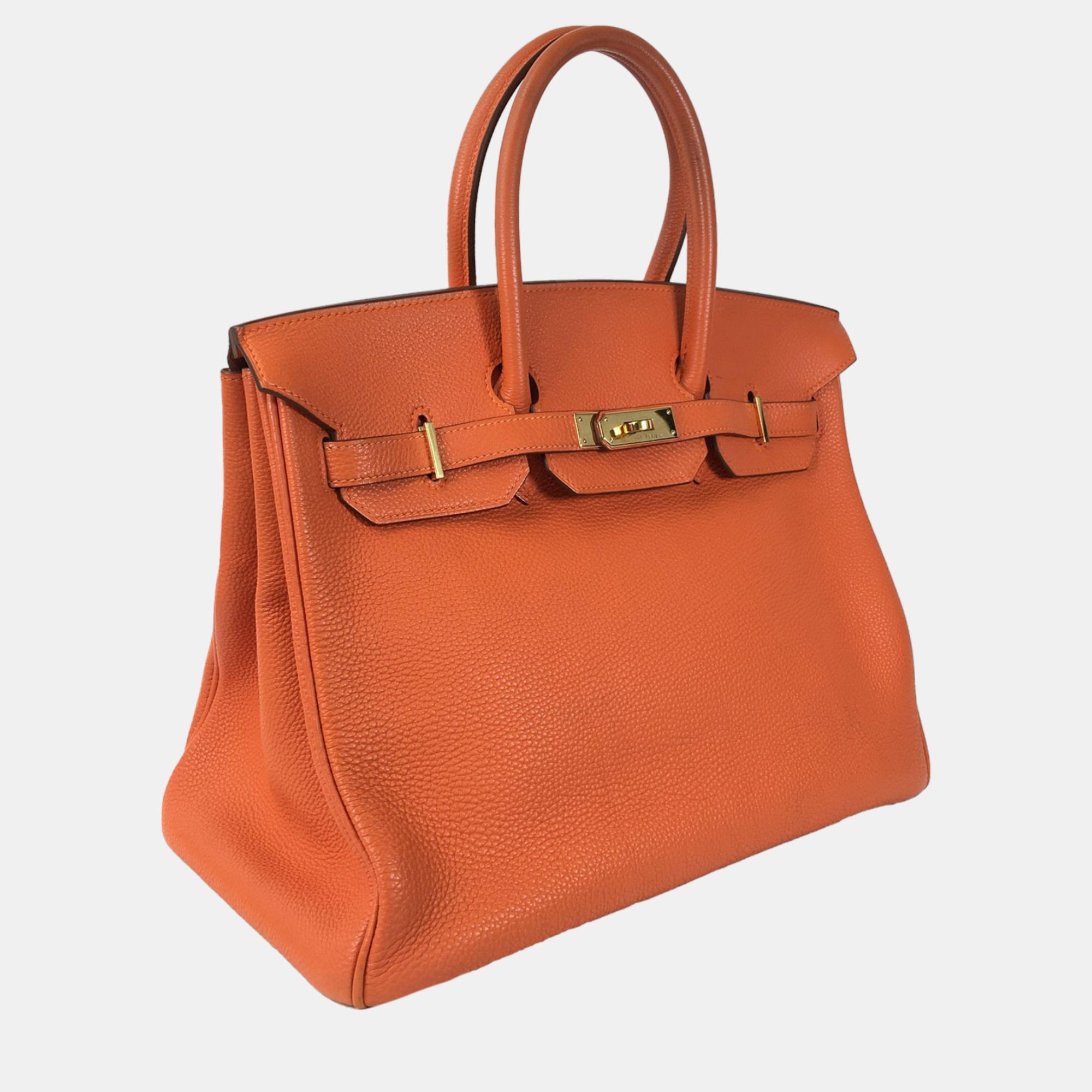 

Hermes Orange Birkin 35