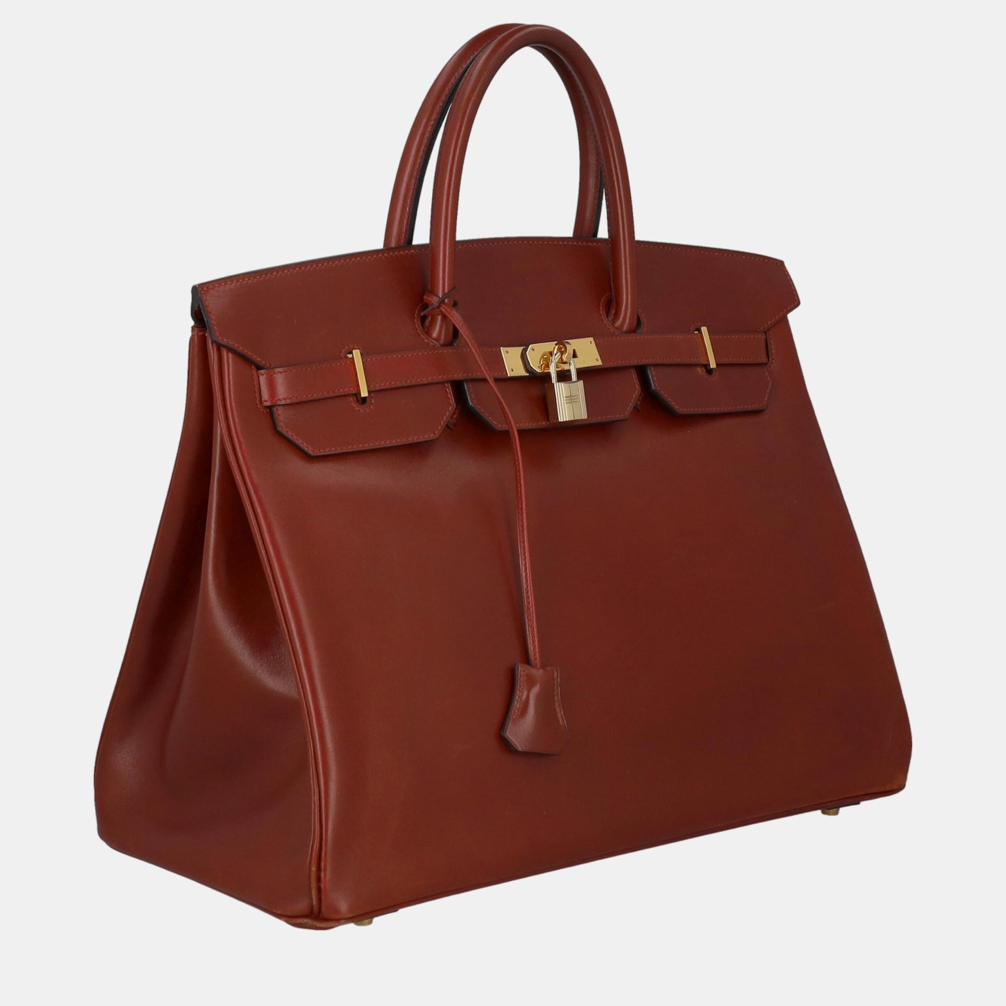 

Hermes Women's Leather Tote Bag - Red