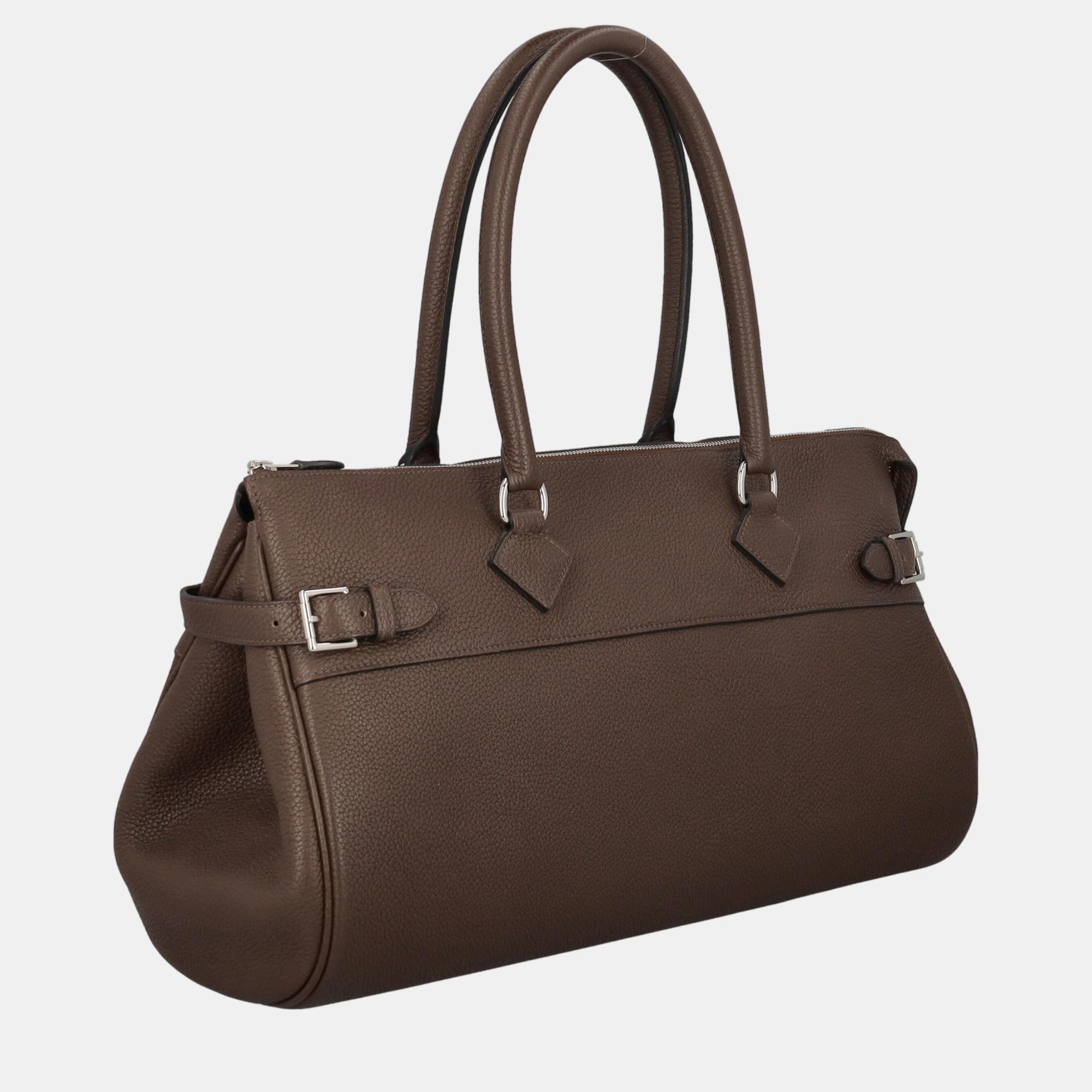 

HermÃ¨s Women's Leather Tote Bag - Brown