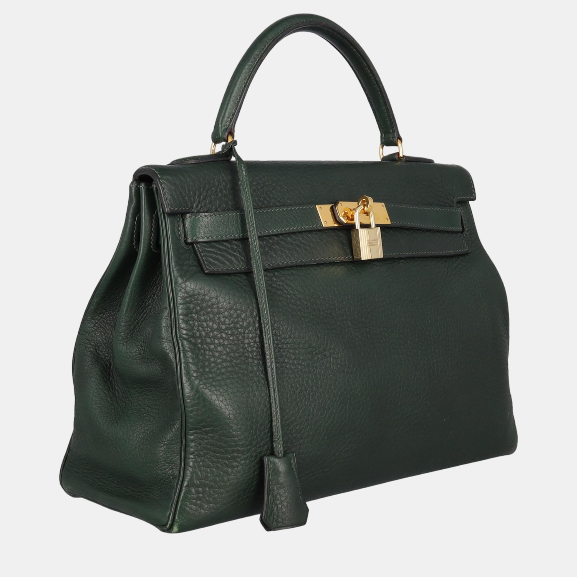 

HermÃ¨s Women's Leather Handbag - Green