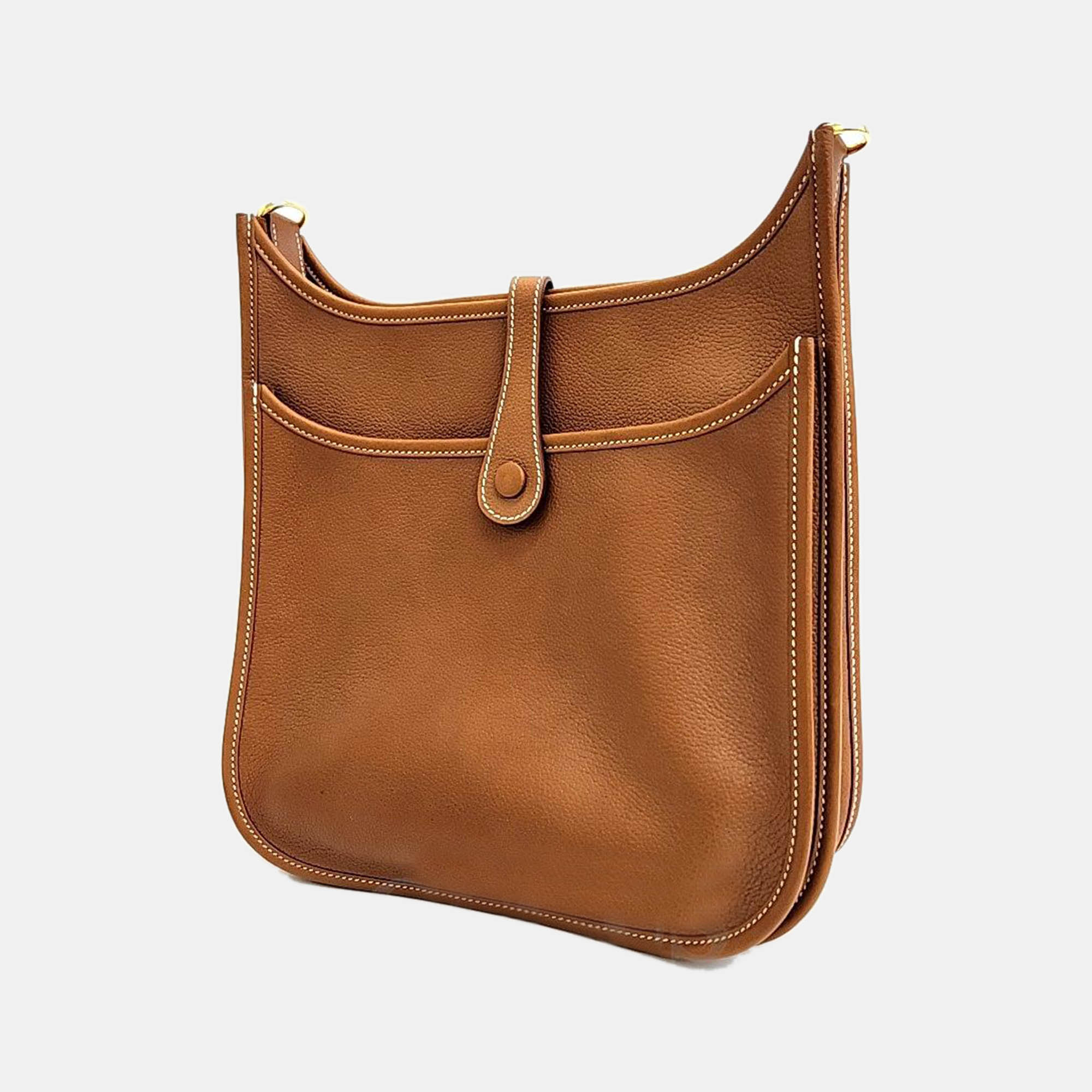 

Hermes Brown Leather Evelyne 29 Bag