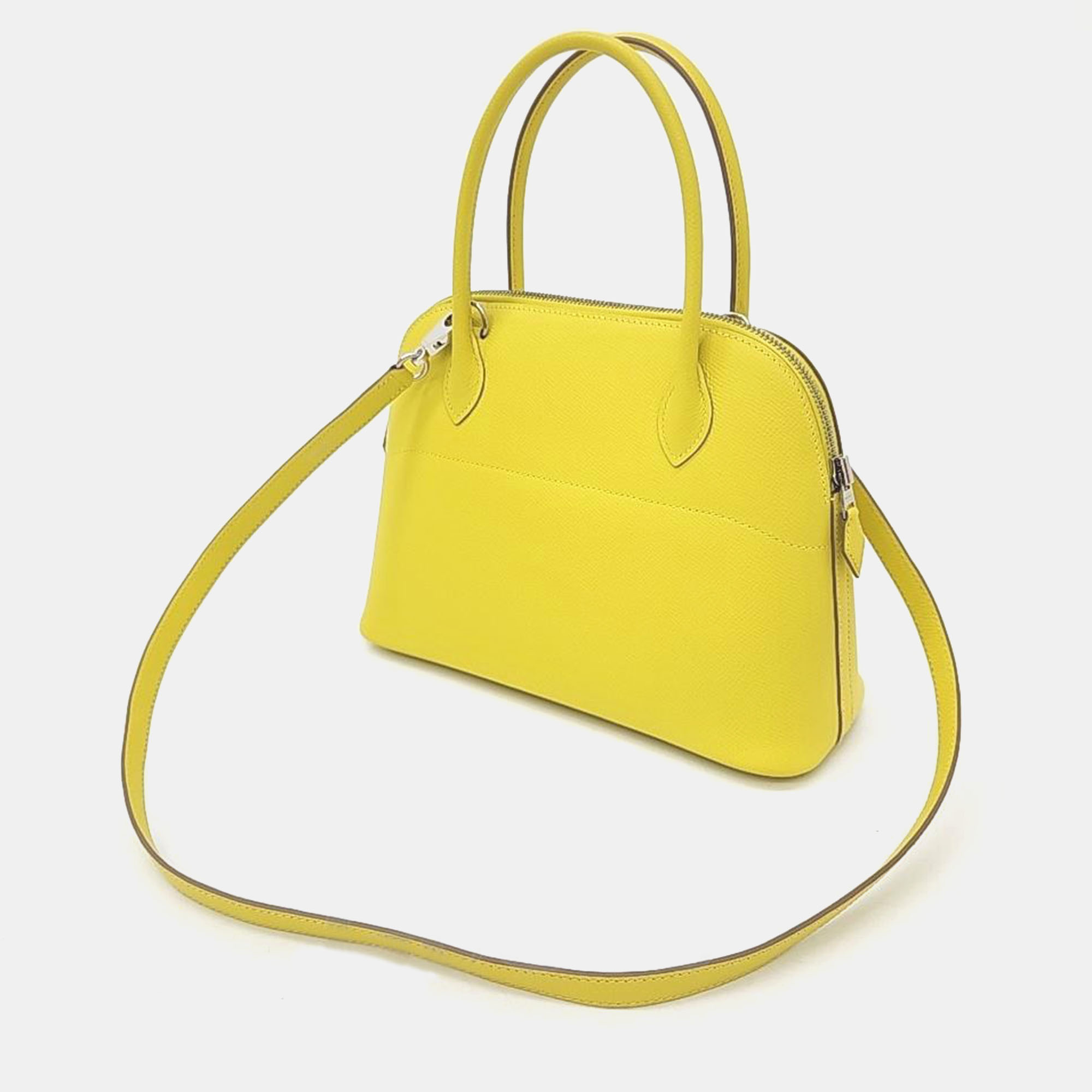 

Hermes Leather Yellow Bolide 27 Bag