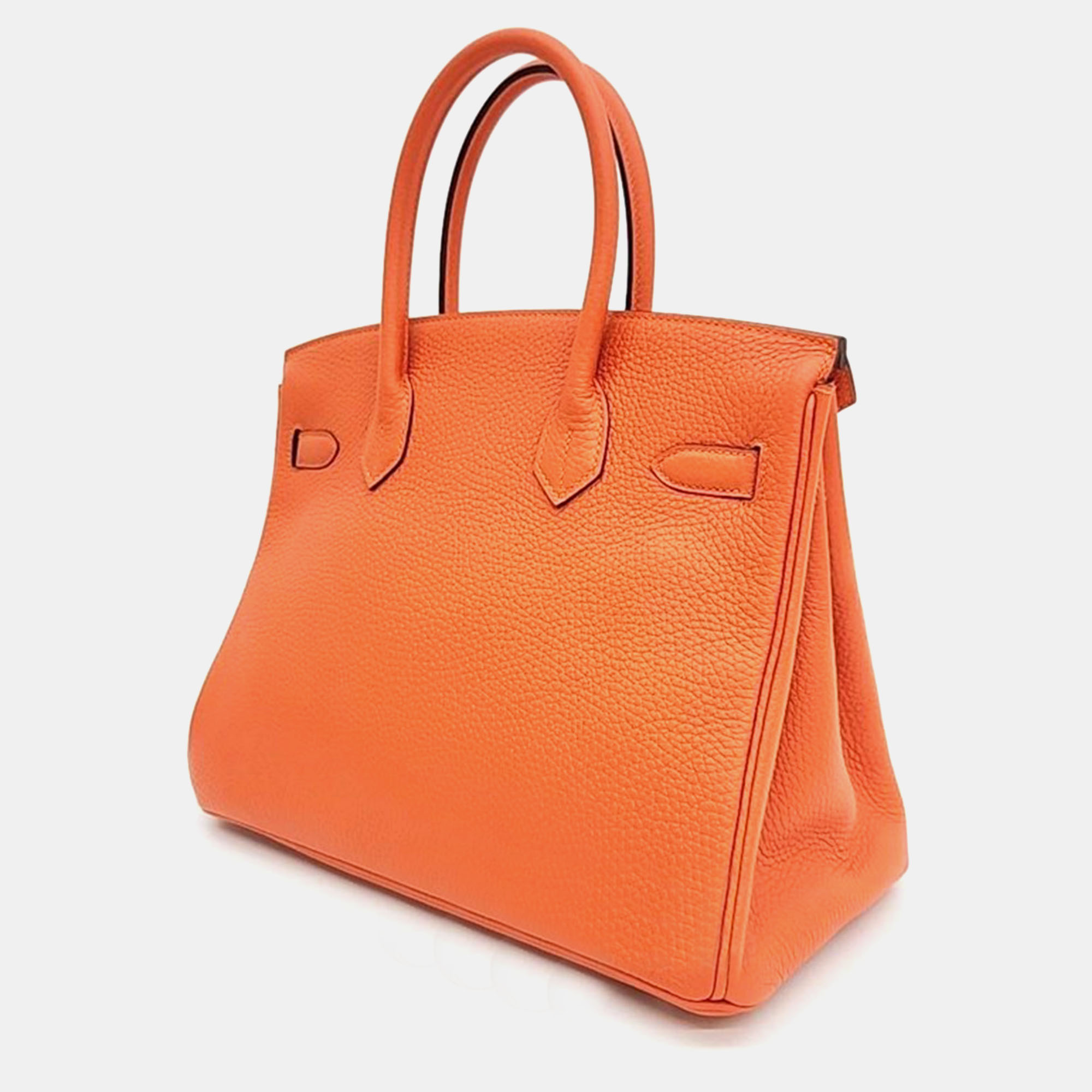 

Hermes Birkin Leather Orange 30 Bag