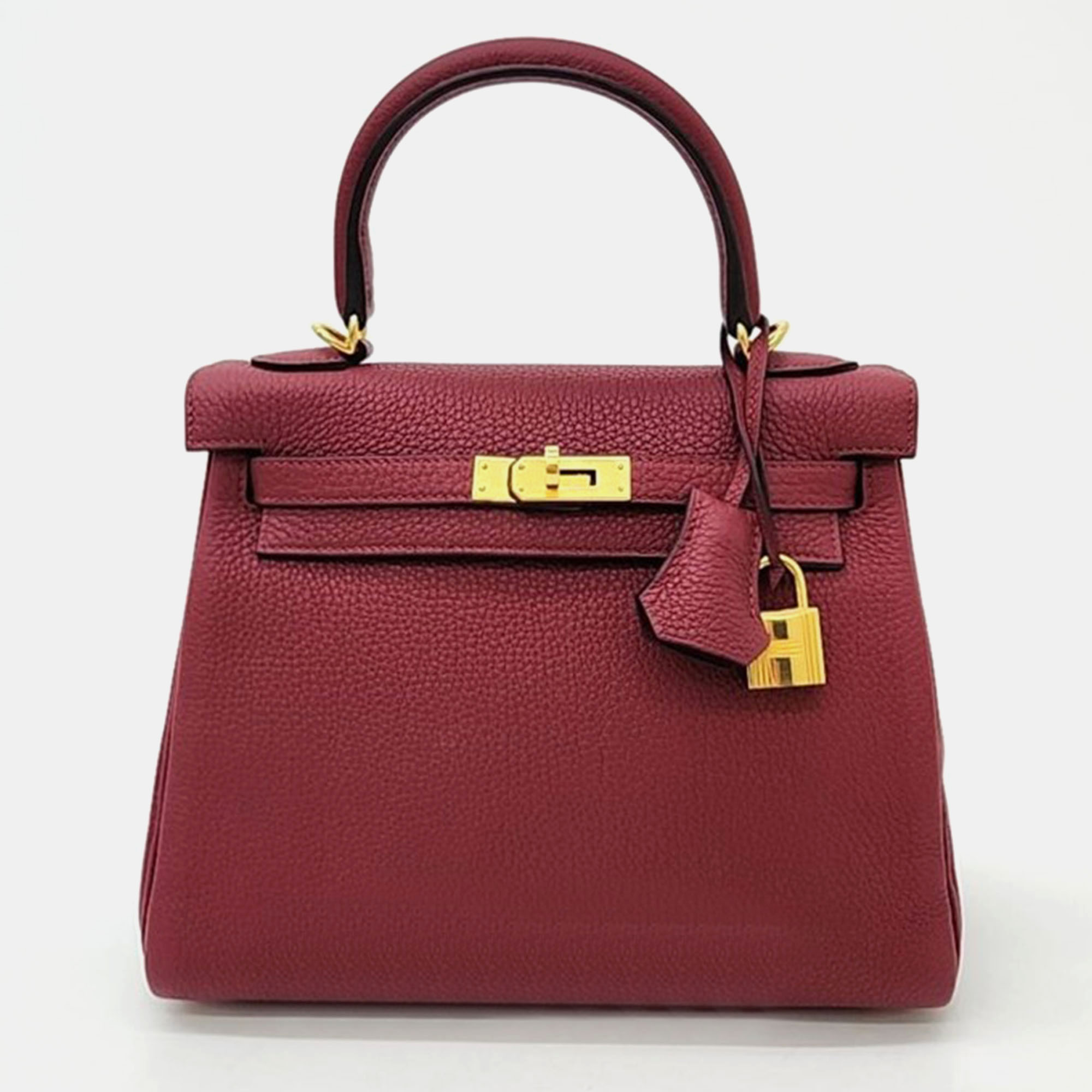 

Hermes Leather Red Kelly 25 Bag