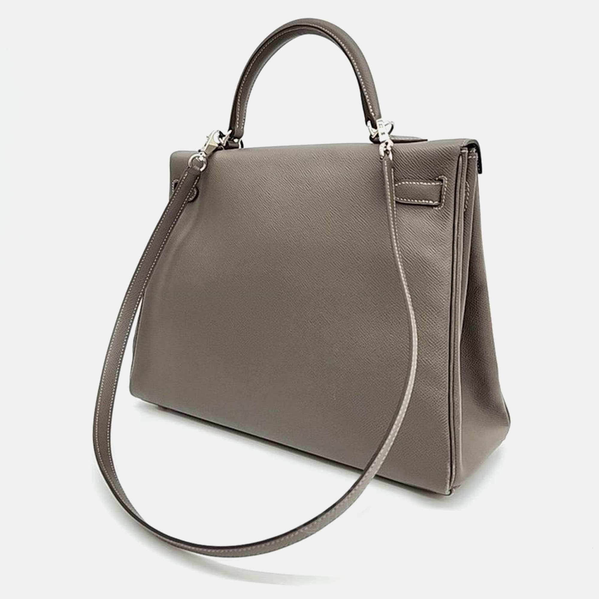 

Hermes Two-Tone Kelly 35 Bag, Grey