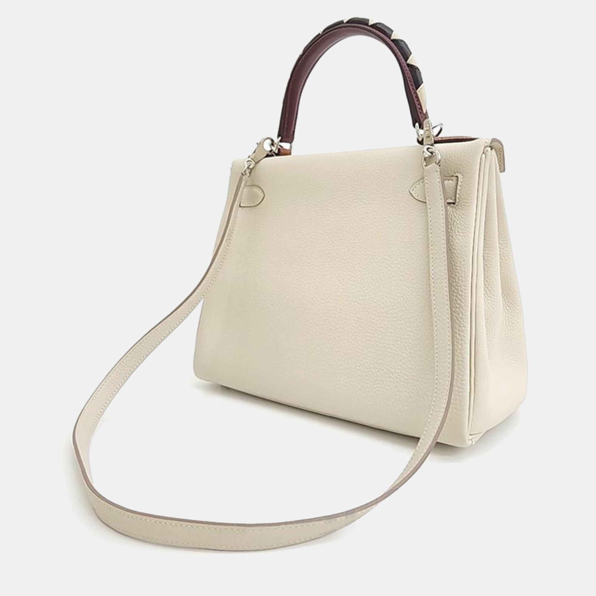 

Hermes Galop Kelly 28 Bag, White