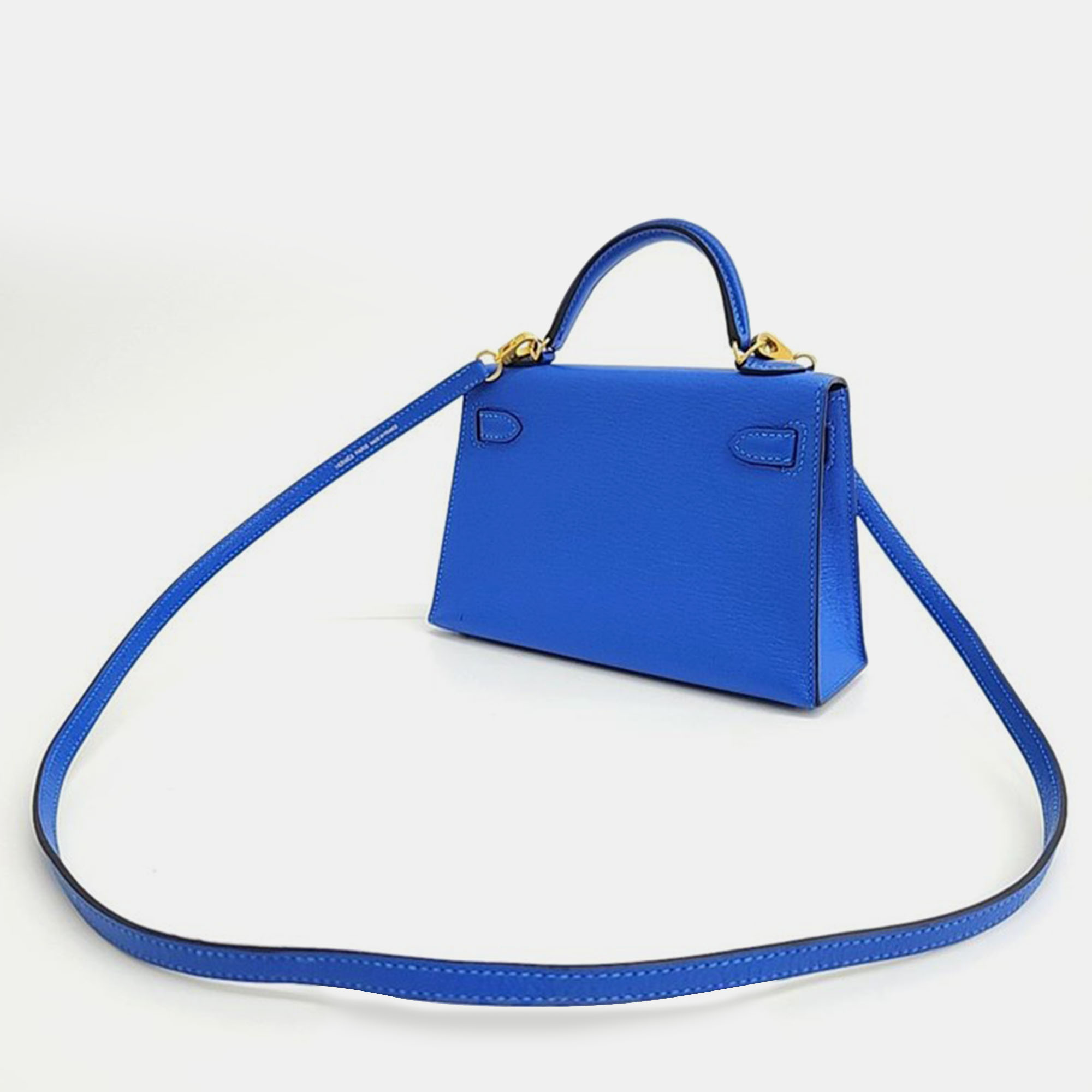 

Hermes Mini Kelly 2 Bag, Blue