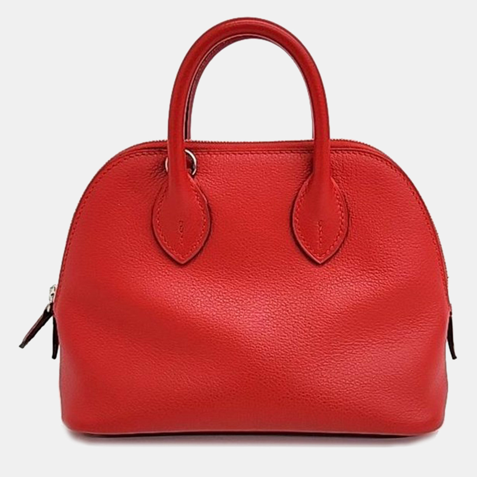 Pre-owned Hermes Bolide 1923 Mini Bag In Red