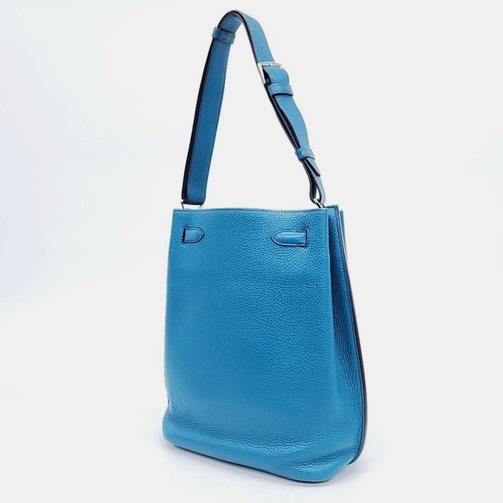 

Hermes Leather Blue soKelly 22 (Q)