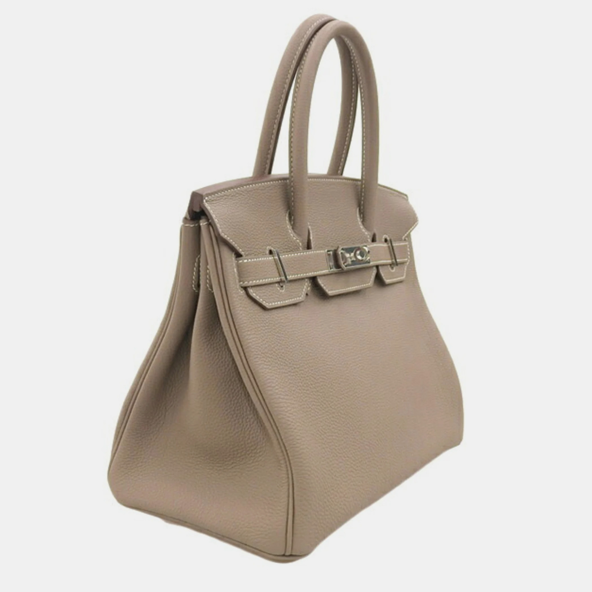 

HERMES Togo Birkin 30 Handbag Greige Ladies, Grey
