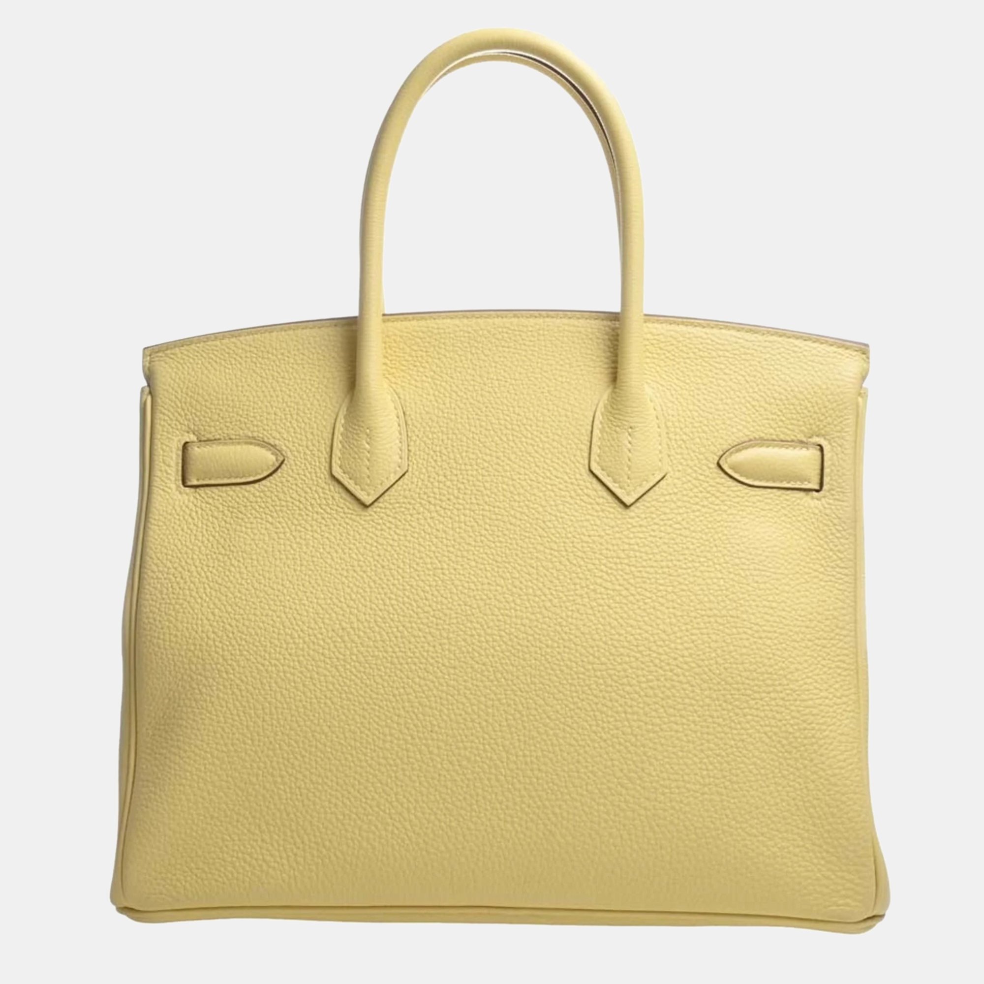 

HERMES Togo Birkin 30 Handbag Yellow Ladies