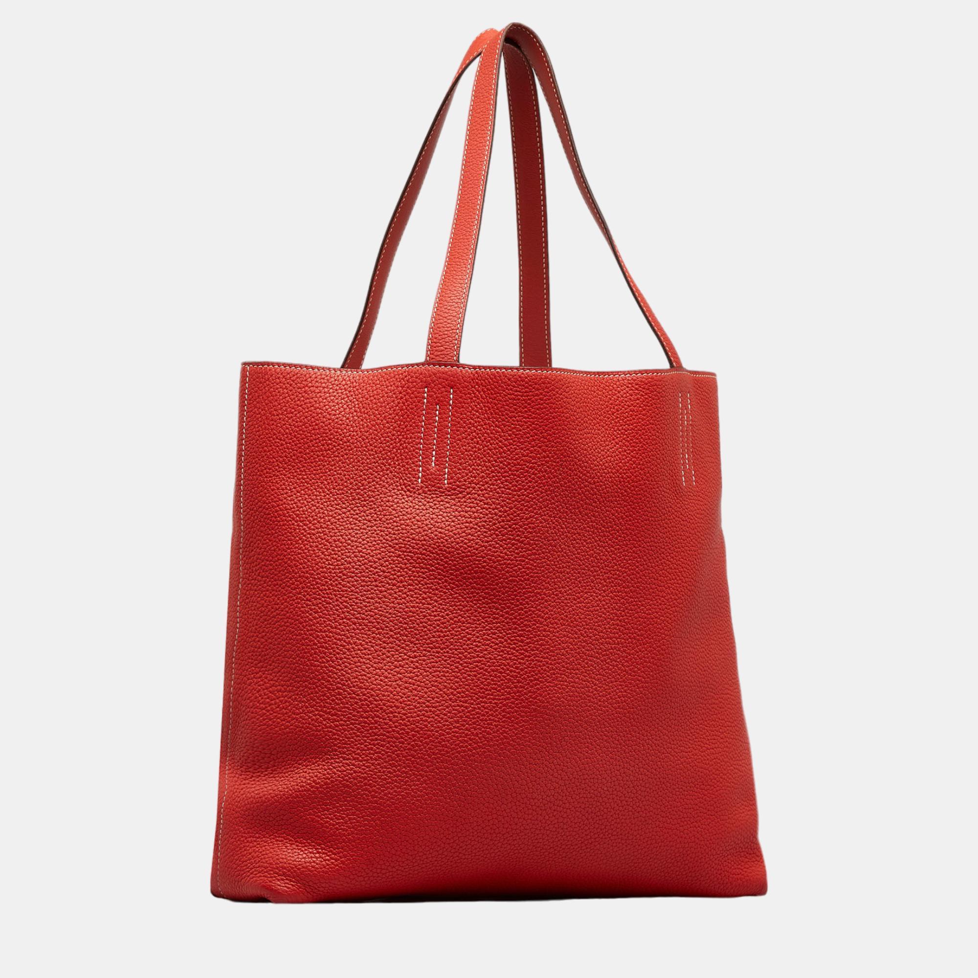 

Hermes Red Clemence Double Sens 36