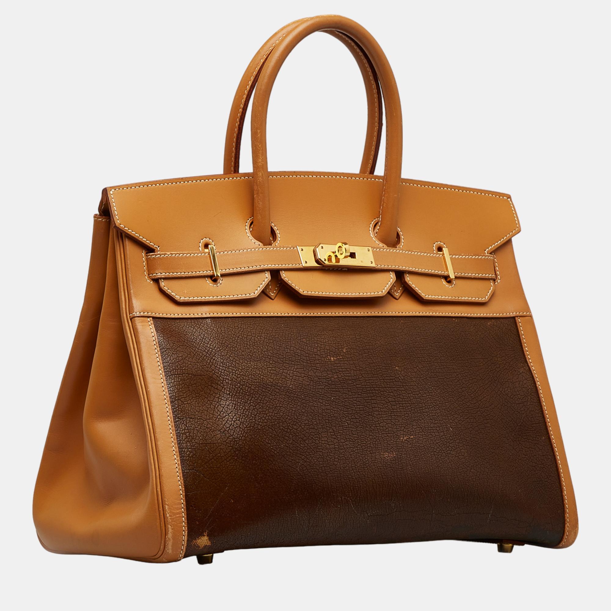 

Hermes Brown 2000 Barenia Amazonia Birkin 35