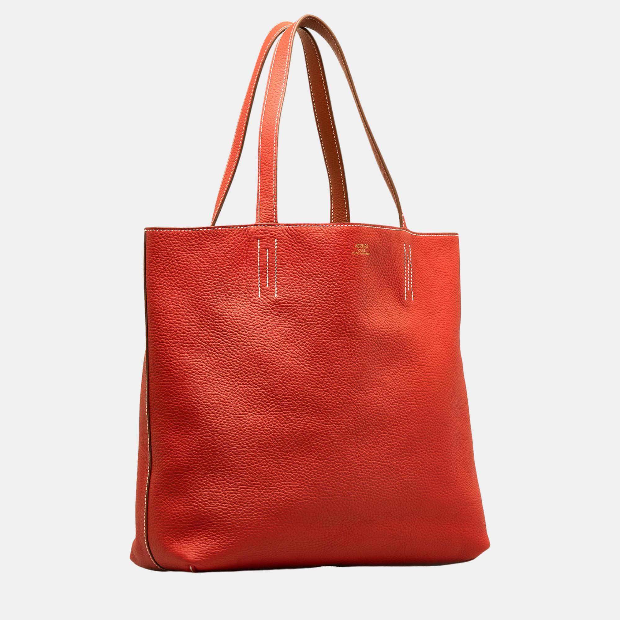 

Hermes Red Clemence Double Sens 36