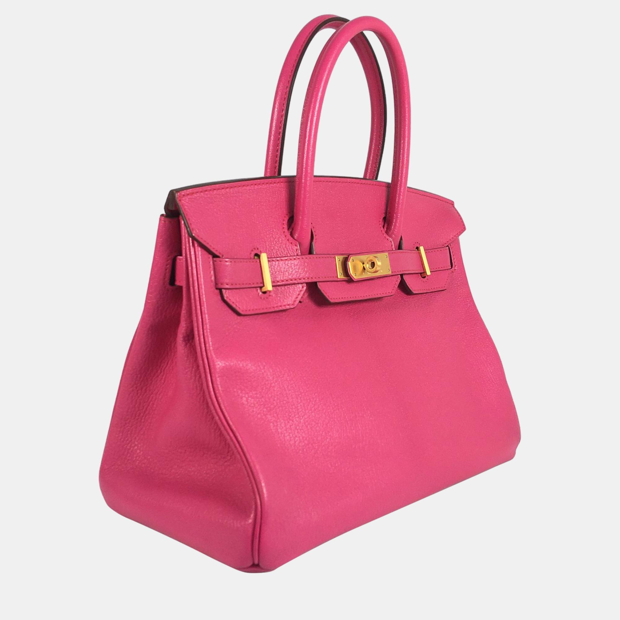 

Hermes Pink 2014 Box Calf Birkin 30