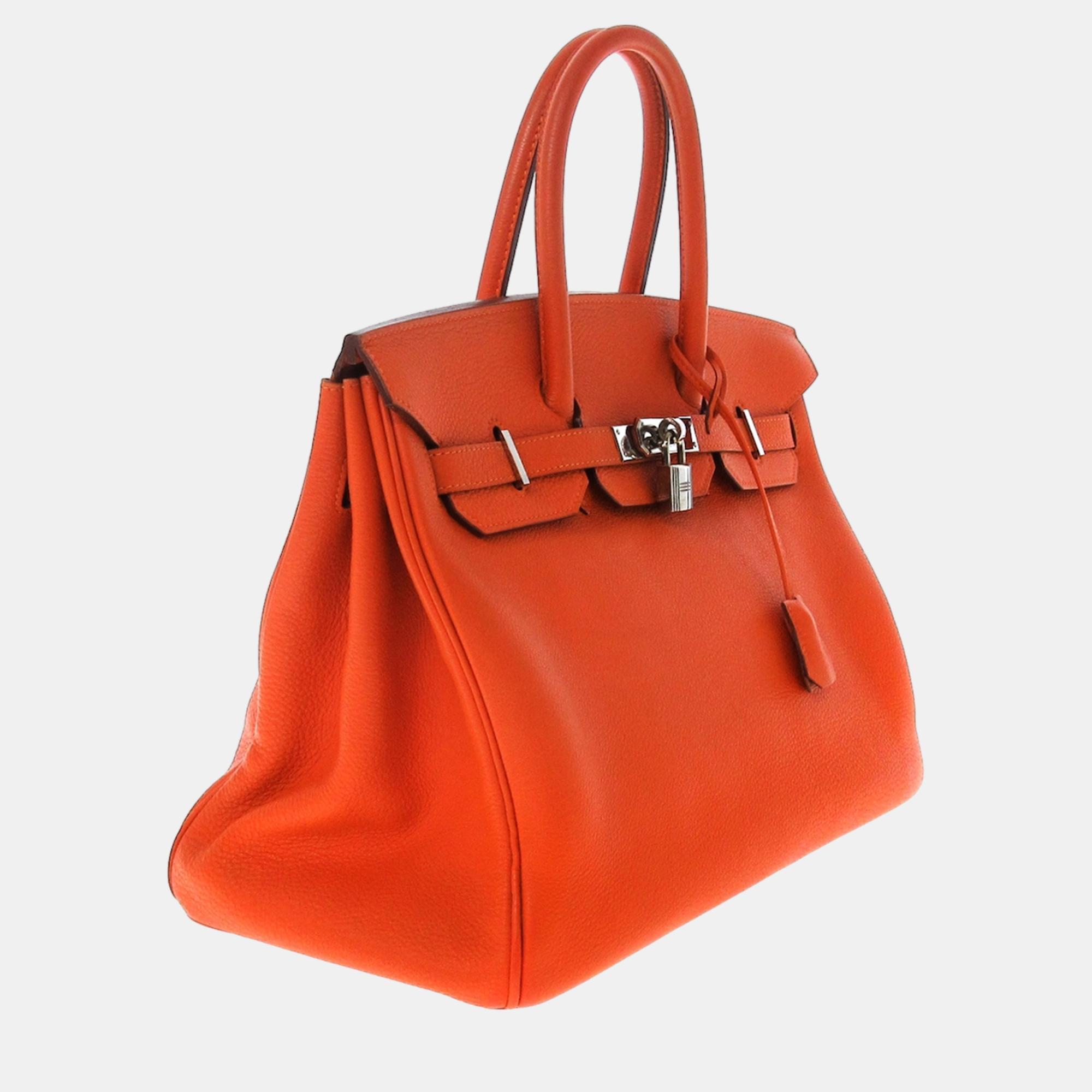 

Hermes Orange 2012 Togo Birkin Retourne 35