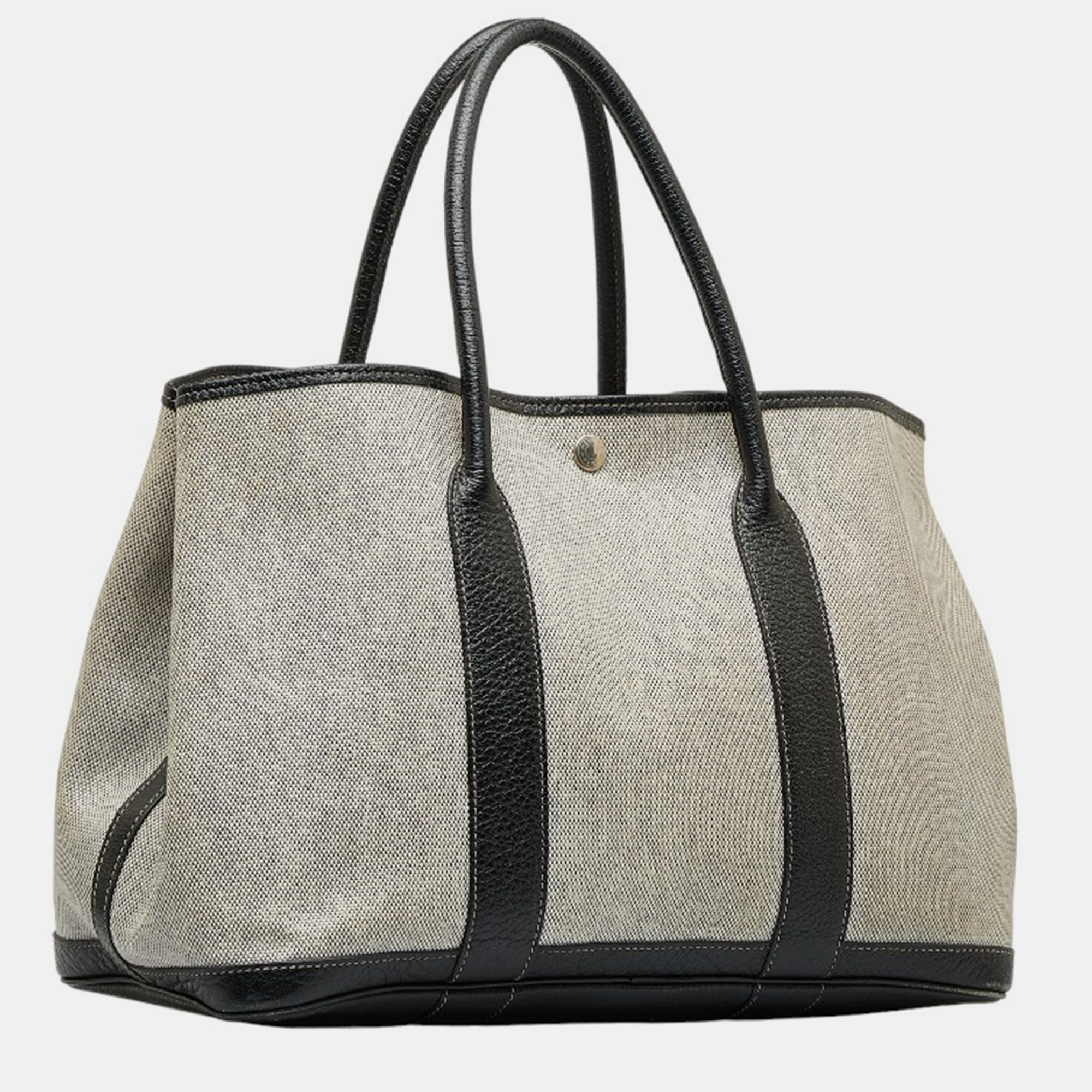 

Hermes Beige Toile Canvas and Leather Garden Party Tote Bag