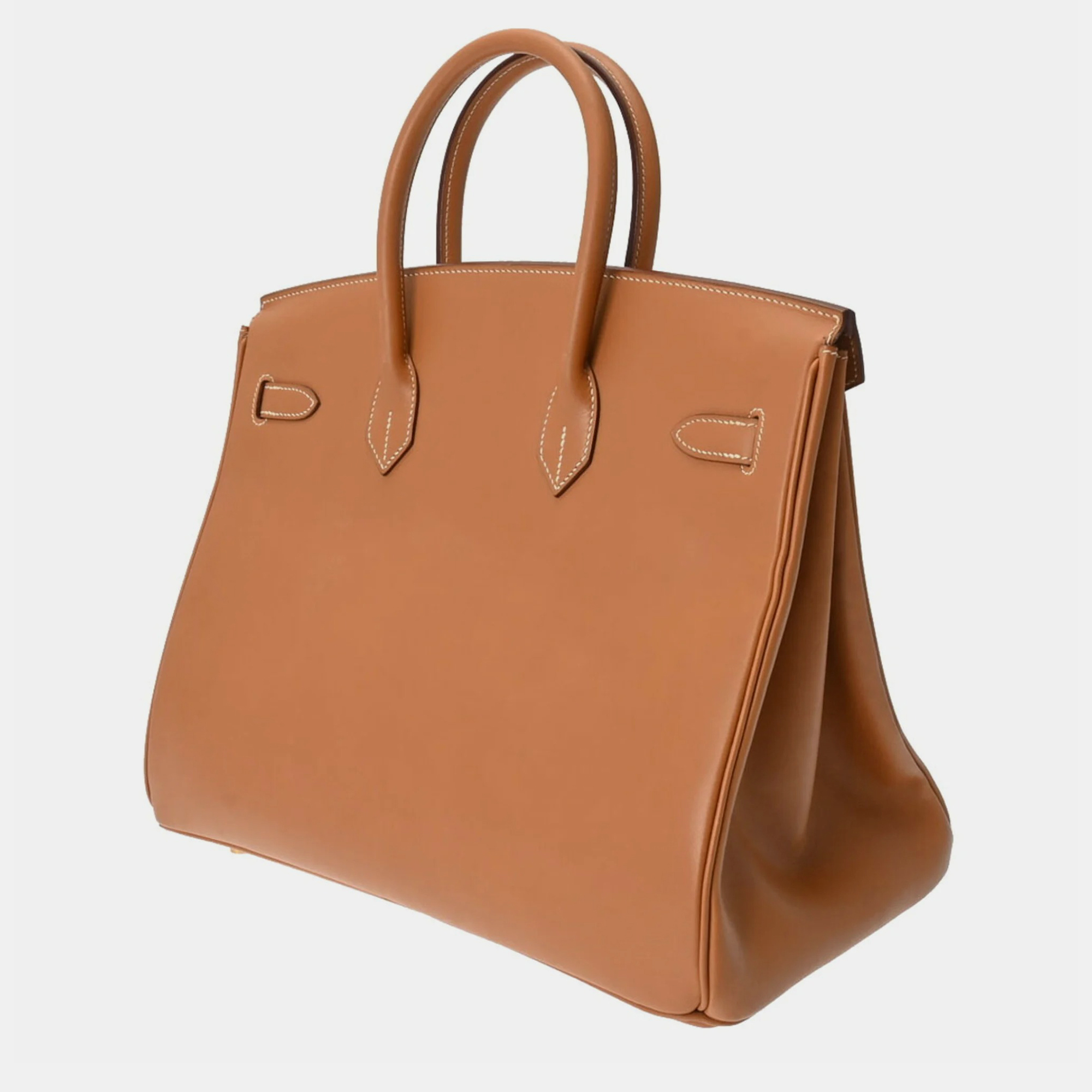 

HERMES Birkin 35 Gold F Stamp (around 2002) Unisex Vauchamounie Handbag