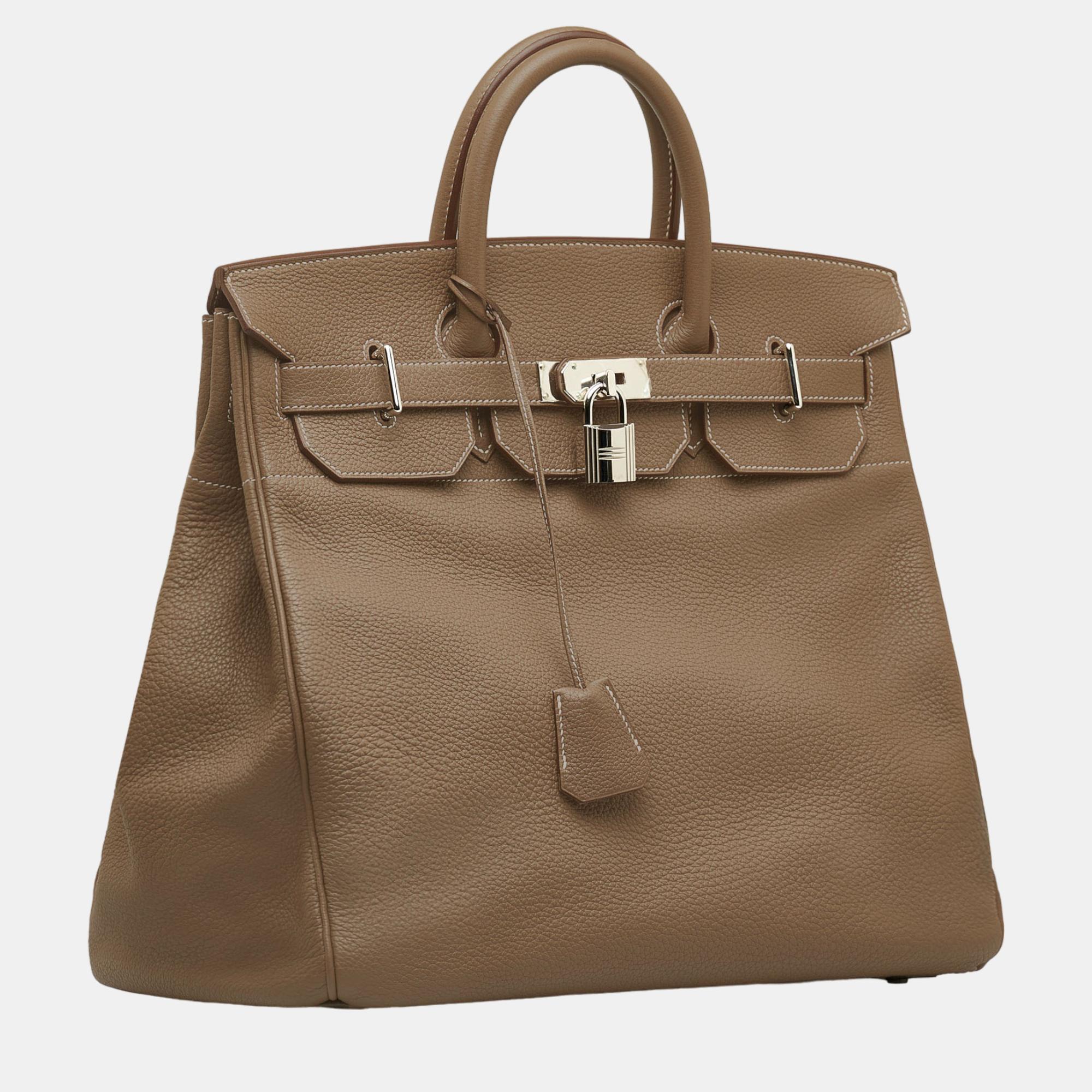

Hermes Brown 2009 Clemence HAC Birkin 40