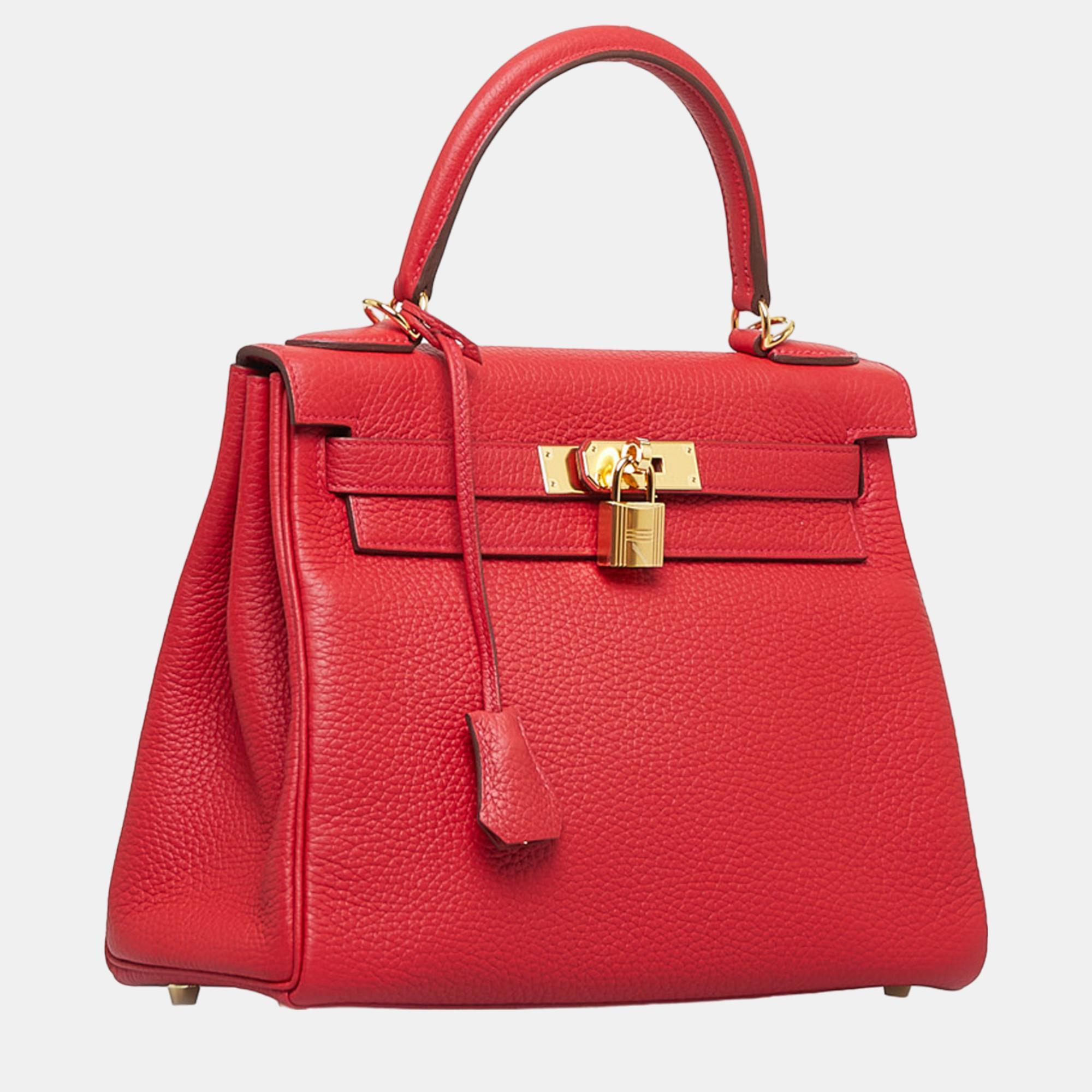 

Hermes Red 2023 Taurillon Clemence Kelly 28