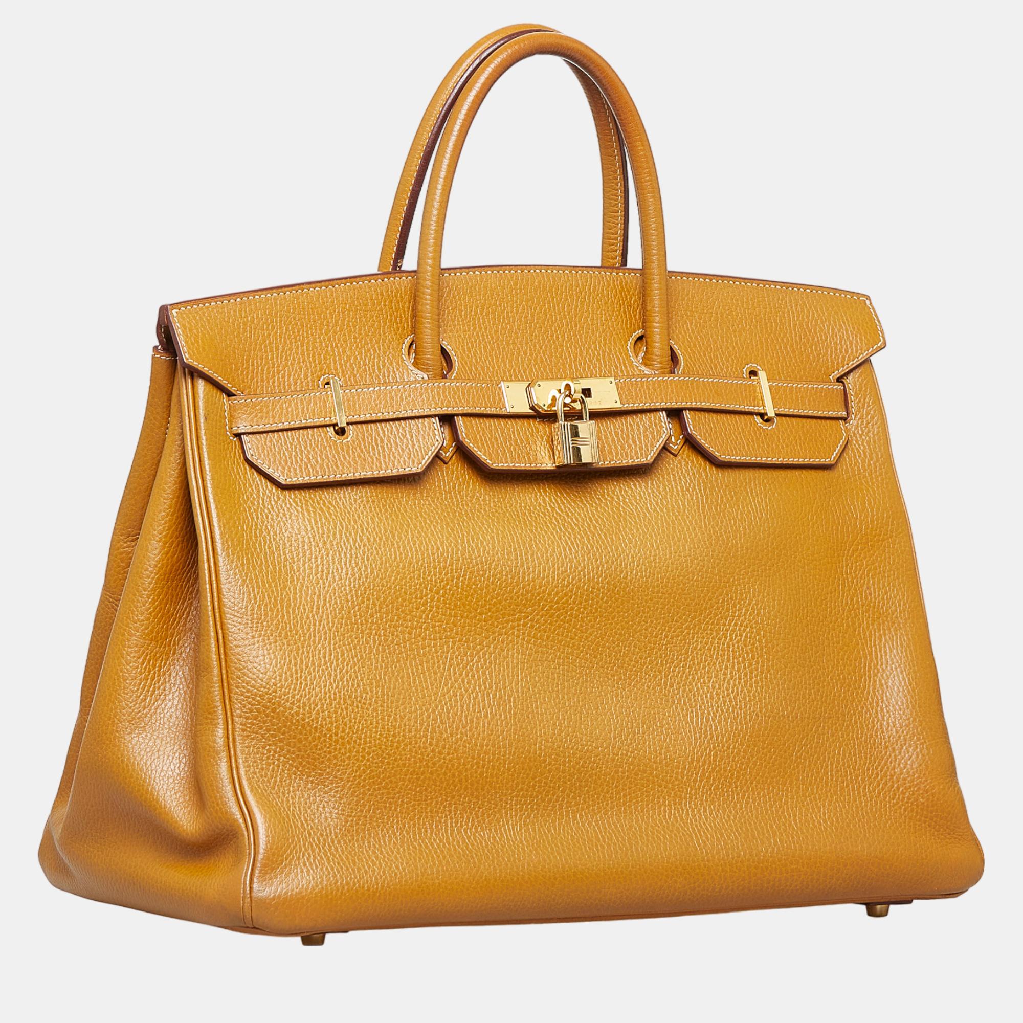 

Hermes Brown Clemence Birkin 40