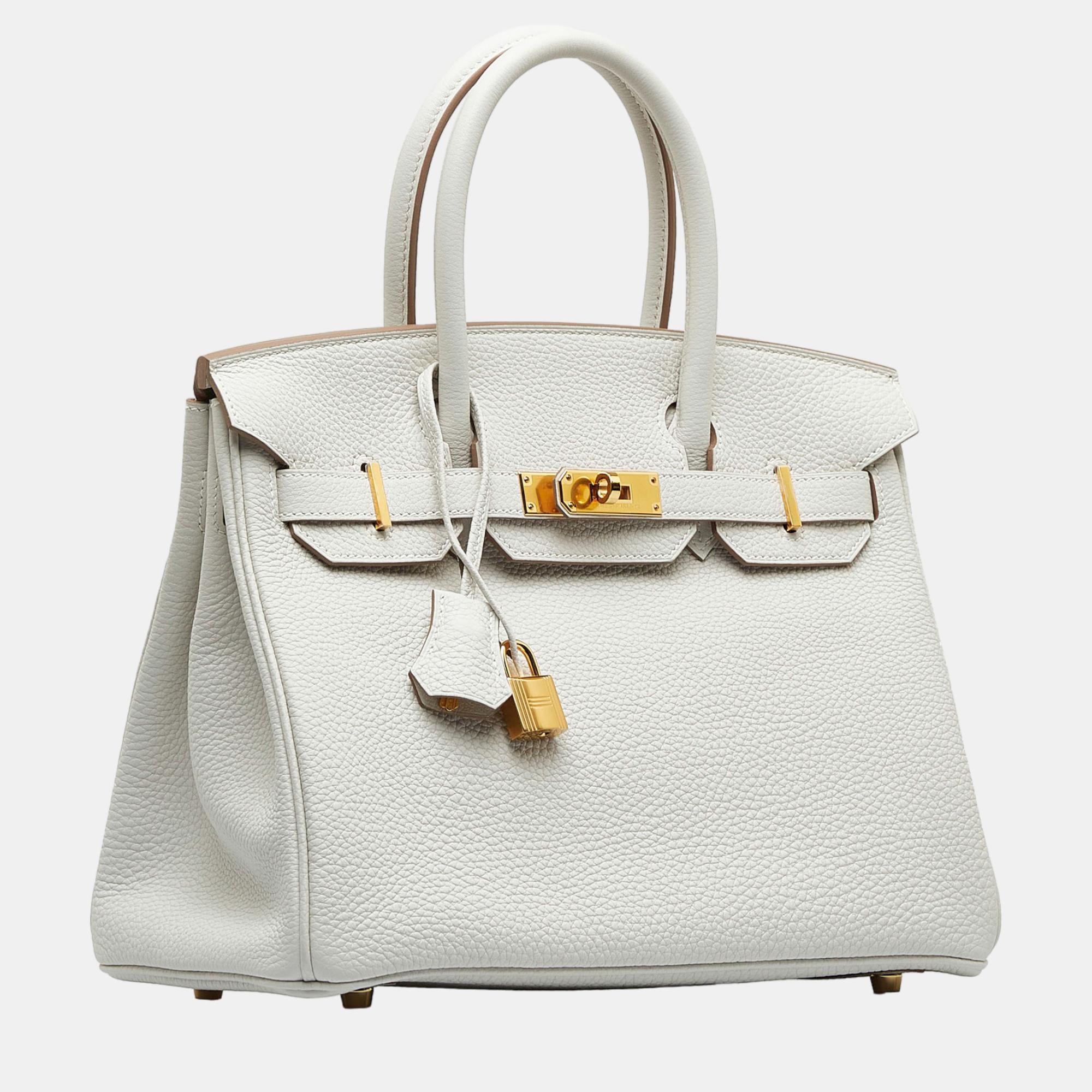 

Hermes White 2023 Togo Birkin 30