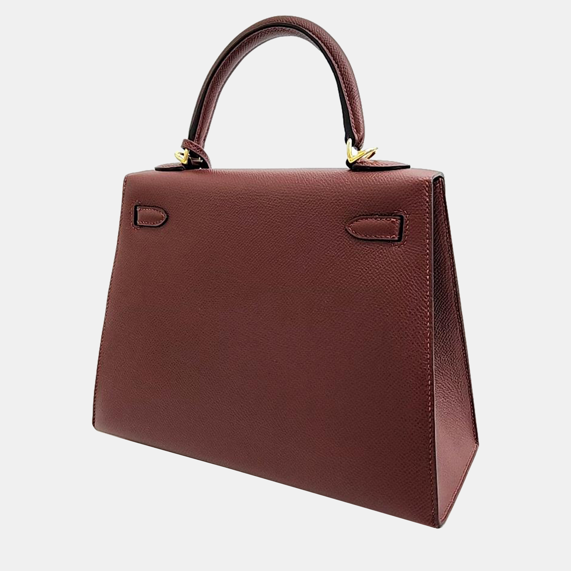 

Hermes Outstitch Kelly 25 Bag, Burgundy