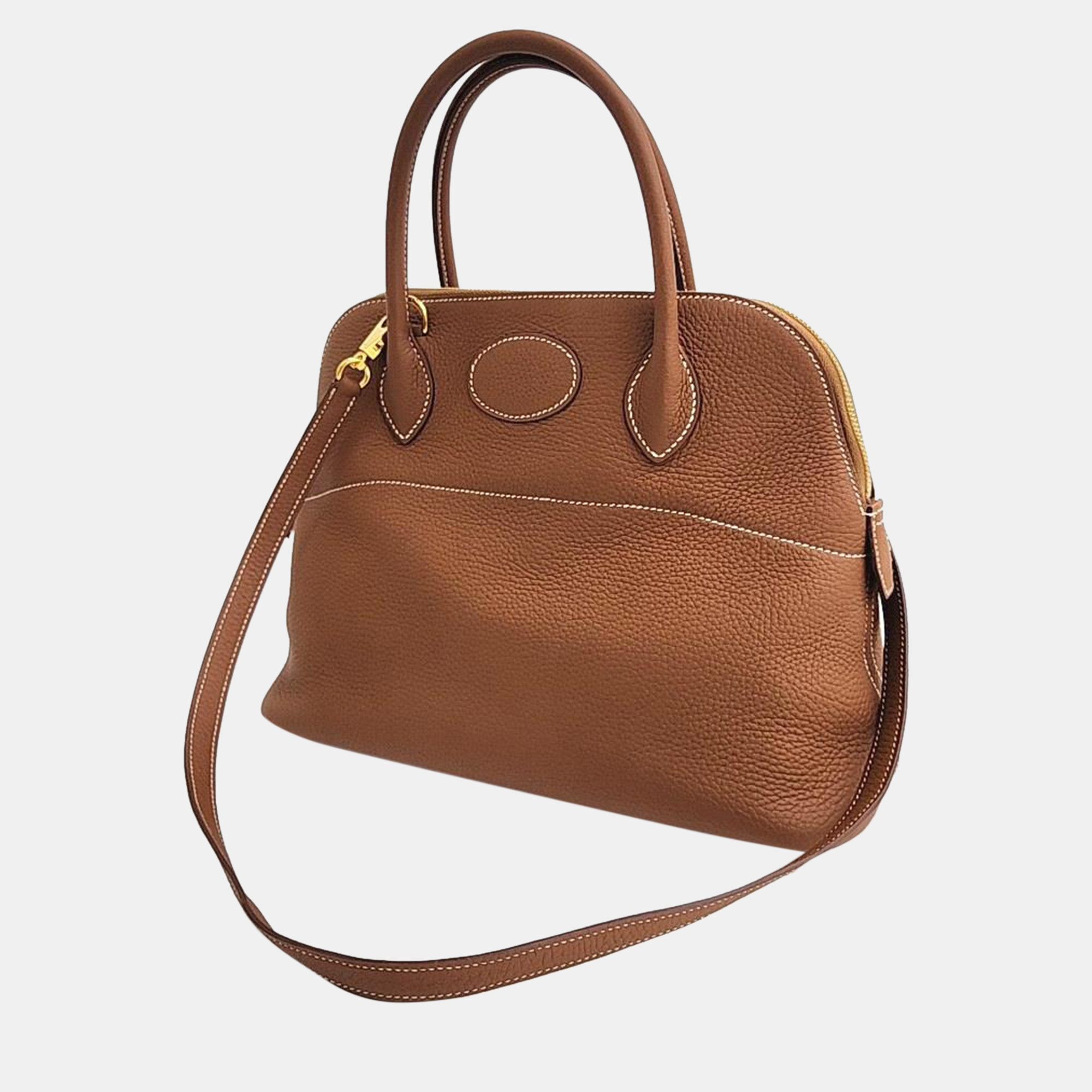 

Hermes Brown Leather Bolide 31 Bag