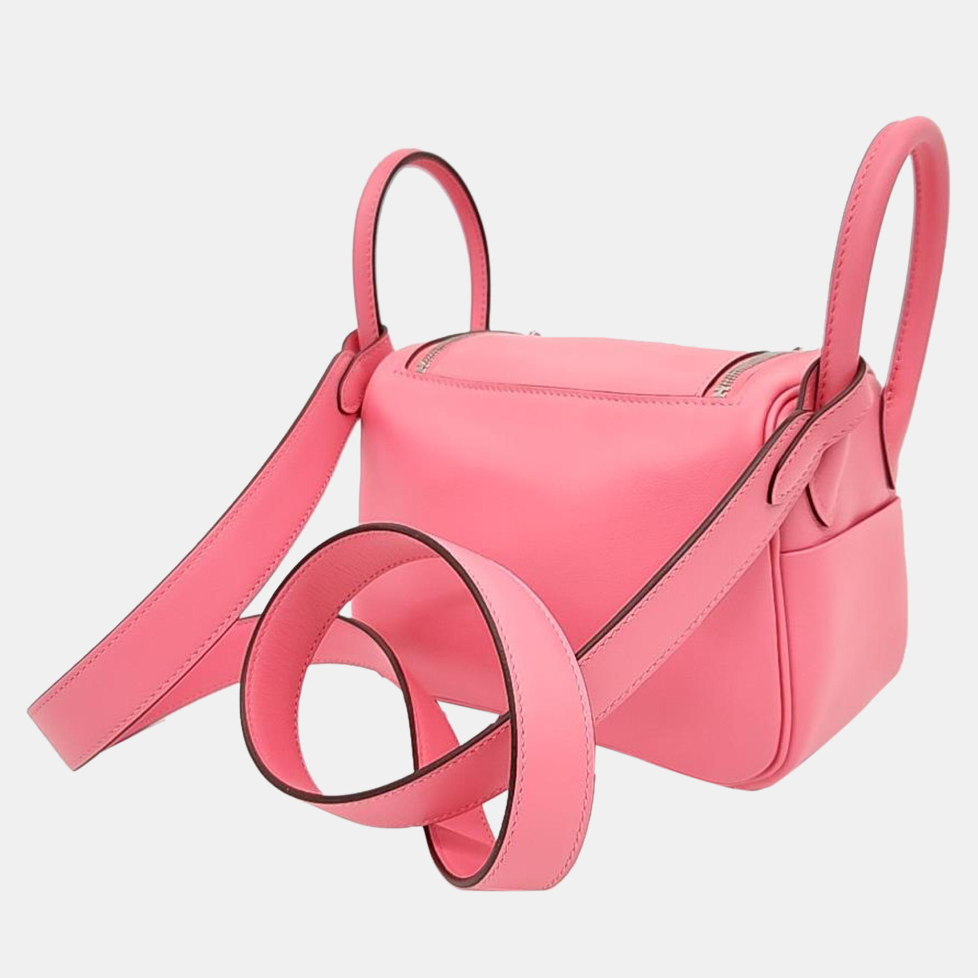 

Hermes Pink Leather Lindy 19 Bag