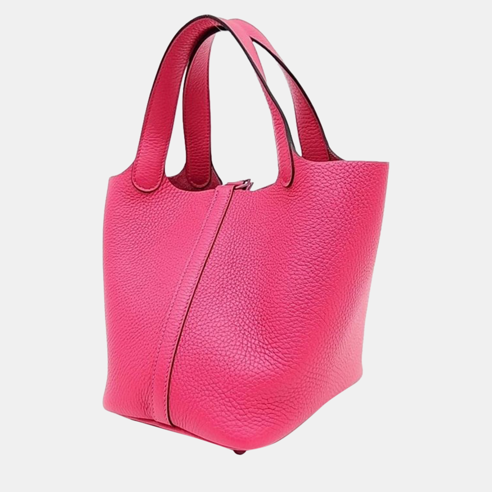 

Hermes Monochrome Lock Picotin 18 Bag, Pink