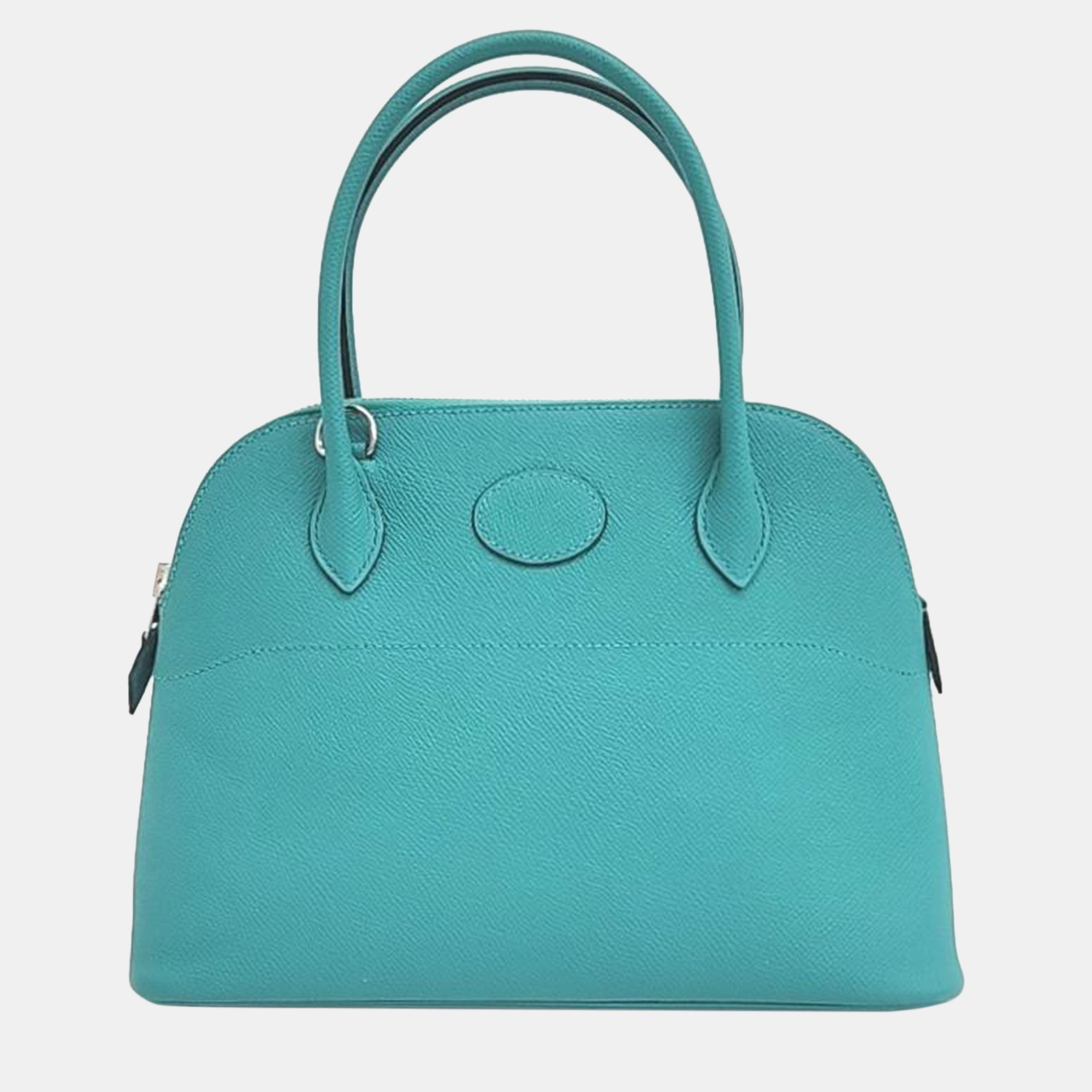 

Hermes Blue Leather Bolide 27 Bag