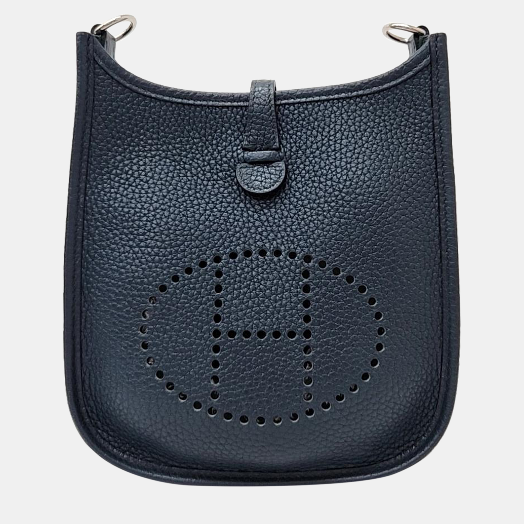 

Hermes Black Leather Evelyn 16 Bag