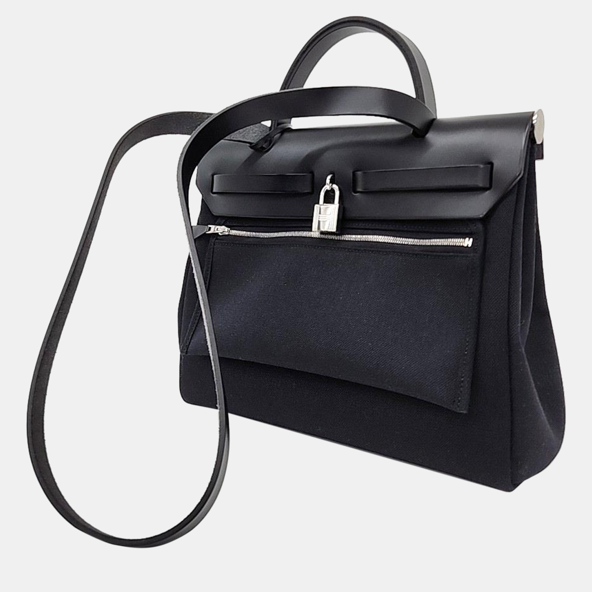 

Hermes NEW ZIP Erback Small Bag, Black