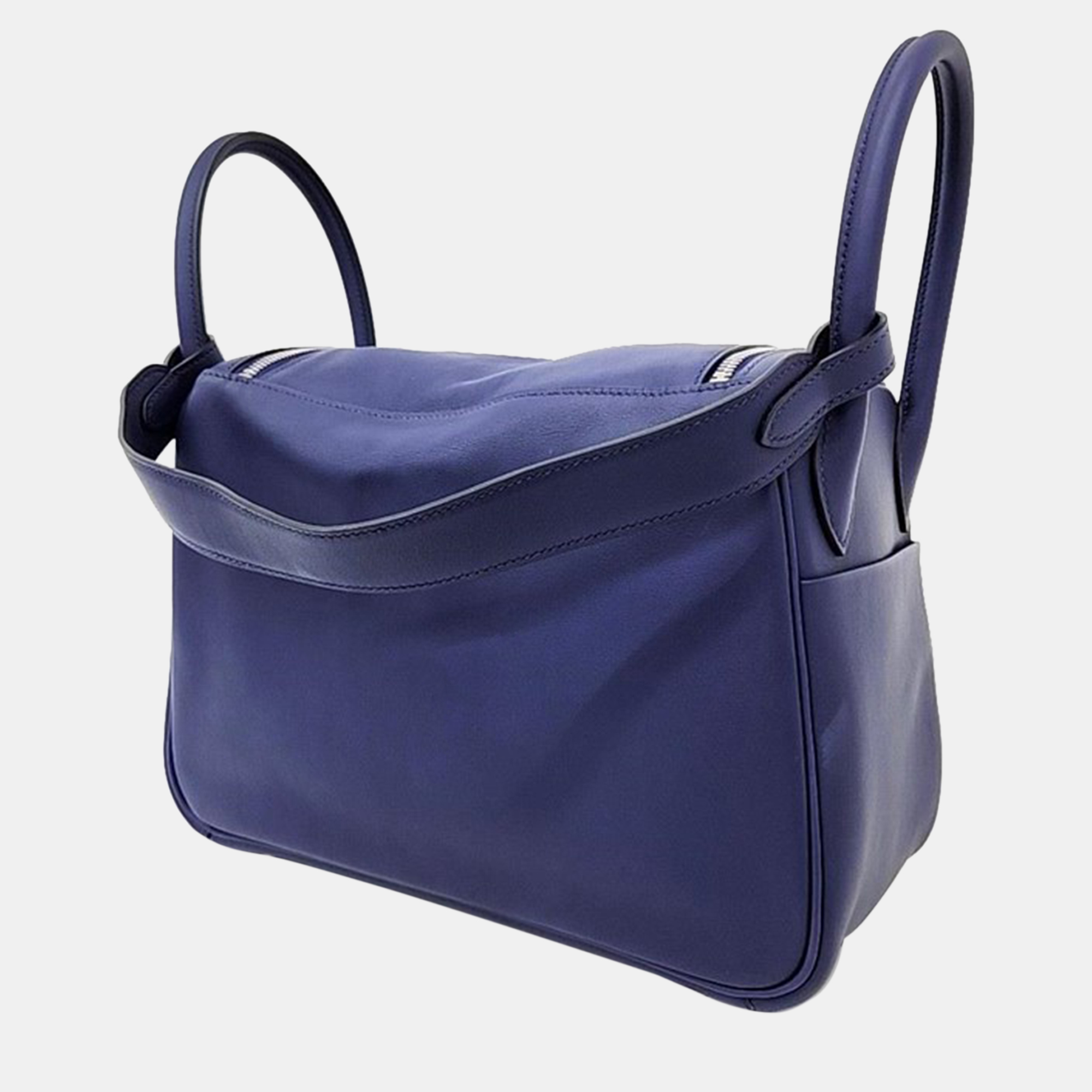 

Hermes Purple Leather Lindy 30 Bag
